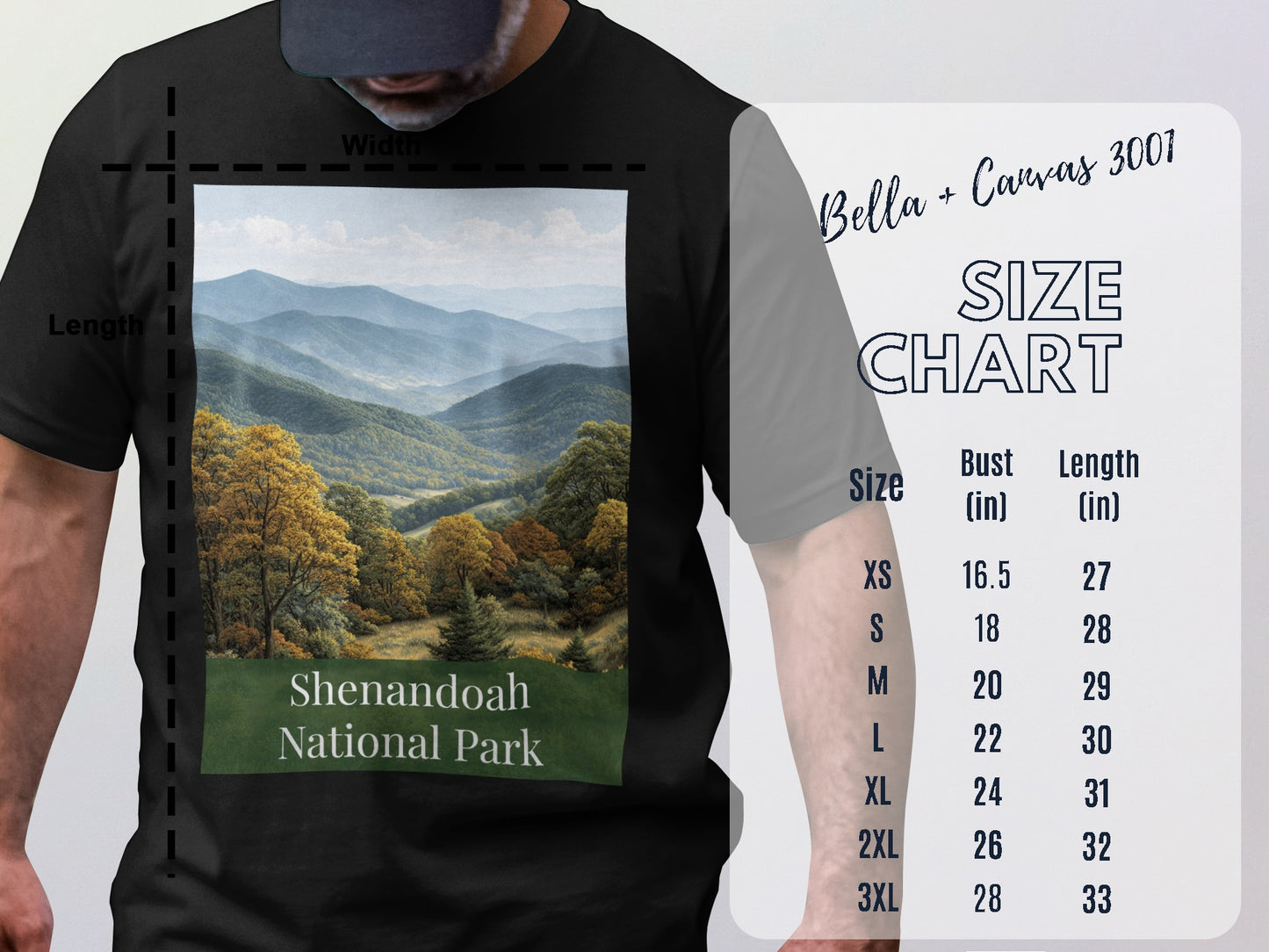 Shenandoah National Park Scenic Mountains T-Shirt