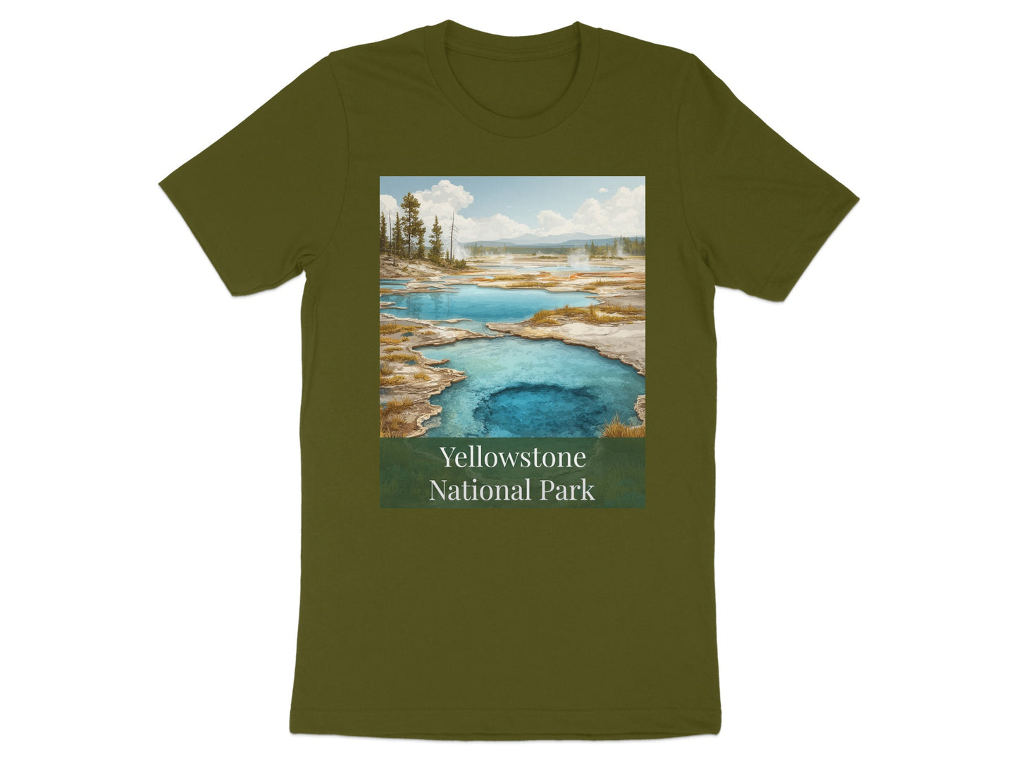 Scenic Yellowstone National Park Graphic T-Shirt