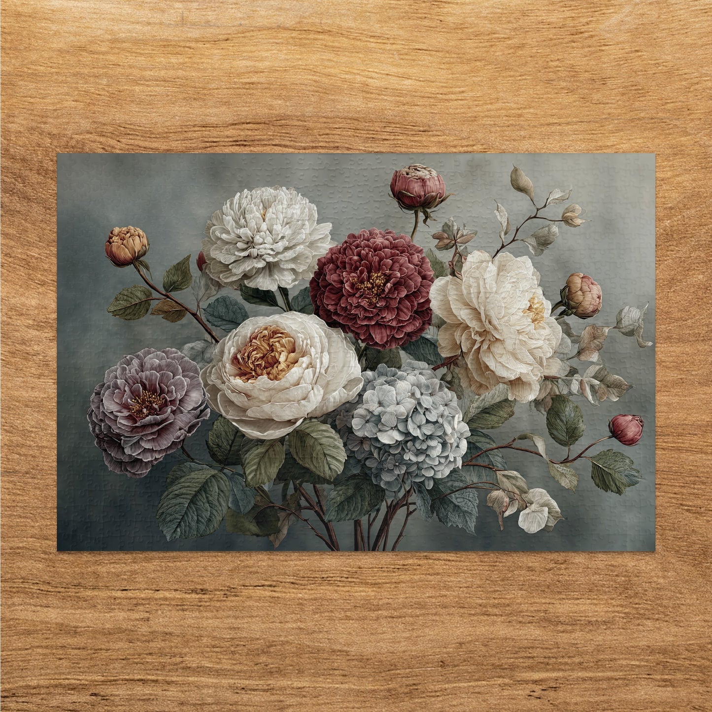 Vintage Floral Art Puzzle with Beautiful Blossoms