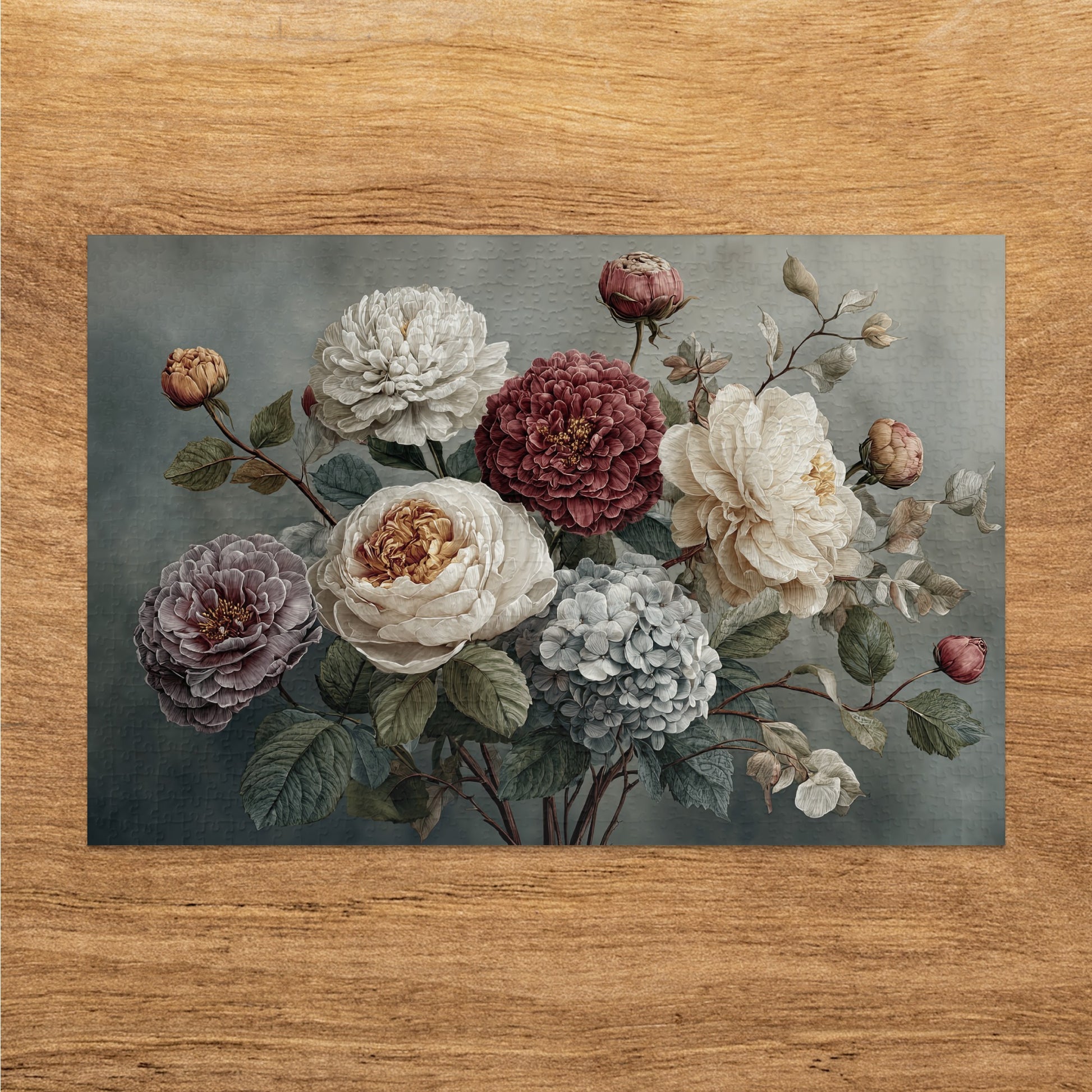 Vintage Floral Art Puzzle with Beautiful Blossoms