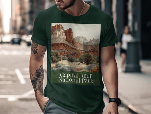 Capital Reef National Park art print t-shirt