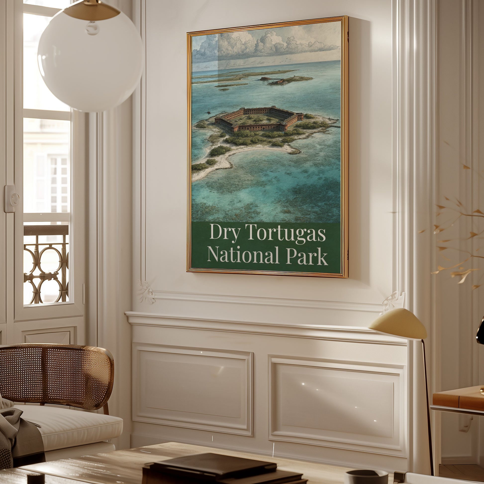 Dry Tortugas National Park Illustrated Art Print