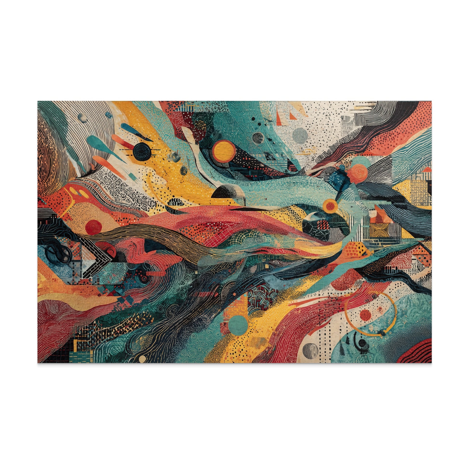 Vibrant Abstract Geometric Art Dynamic Swirls product type