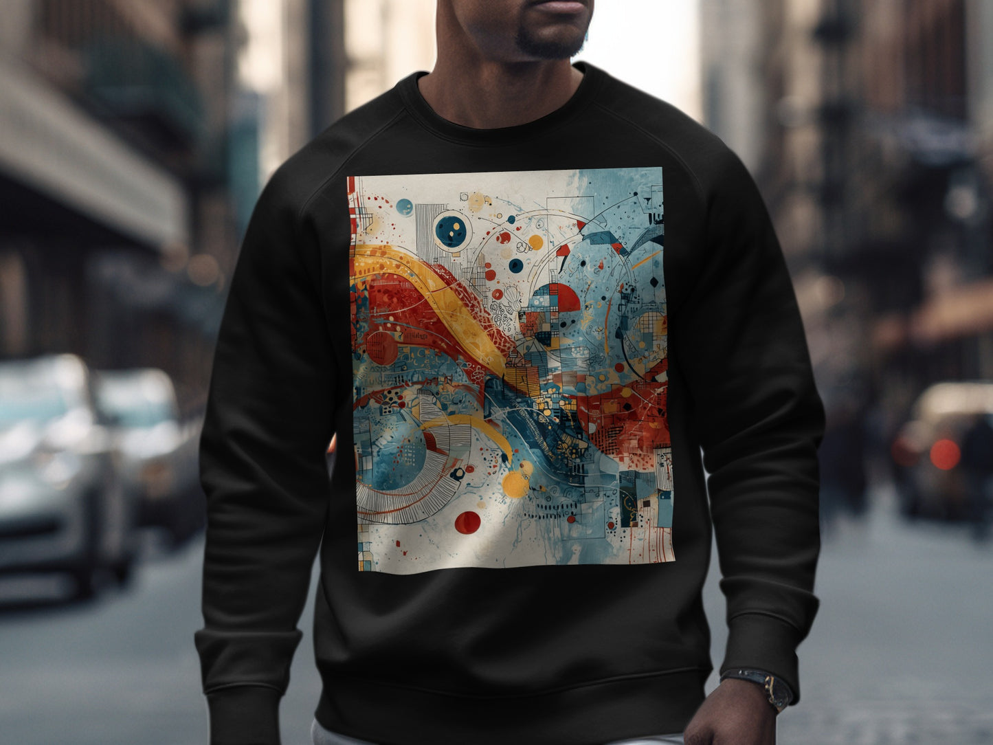 Abstract Modern Colorful Artistic Graphic Sweatshirt product type