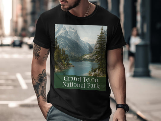 Grand Teton National Park Scenic View T-shirt