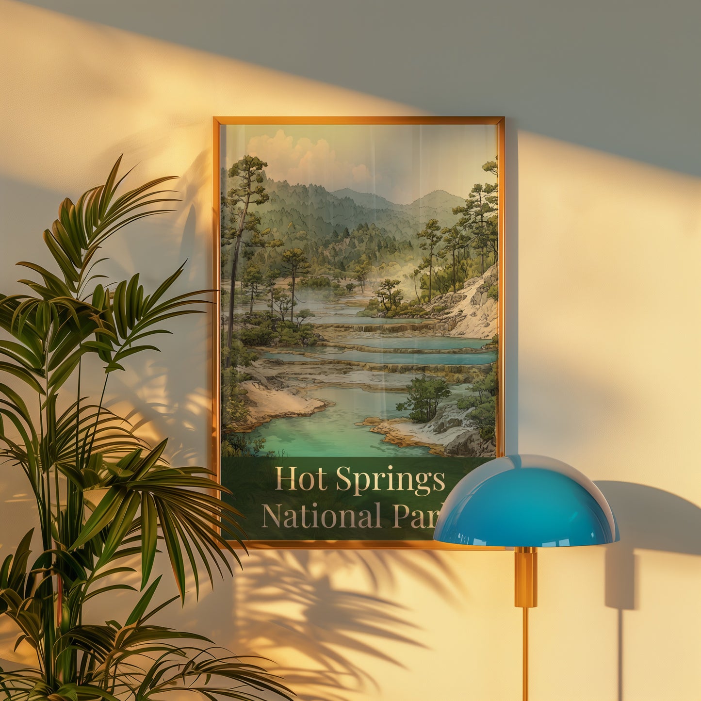Hot Springs National Park Scenic Framed Art Print