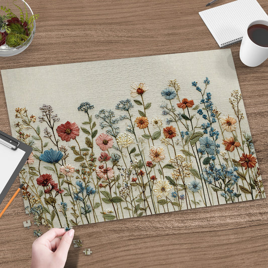 Embroidered Wildflower Floral Design Colorful product type