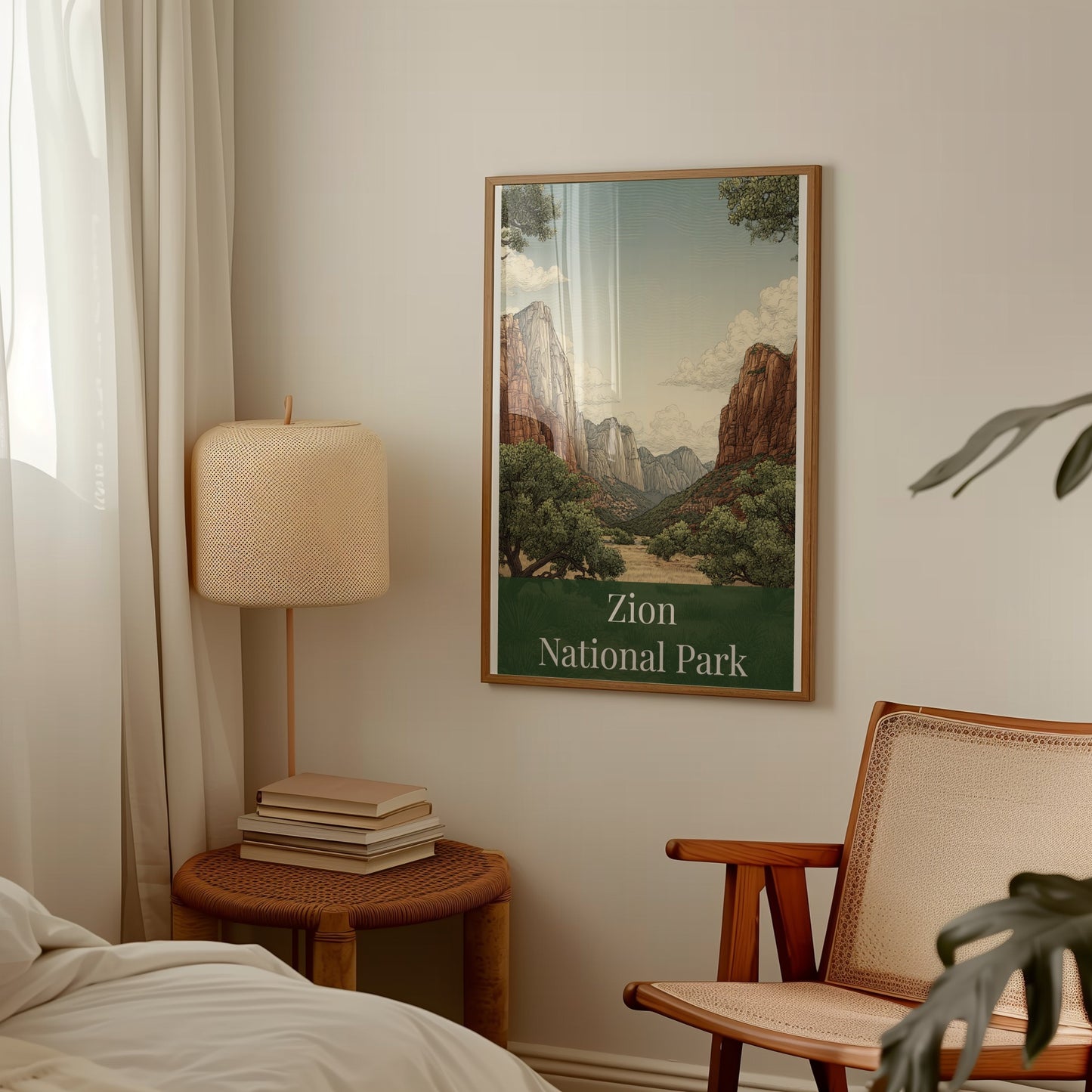 Zion National Park Wall Art Print Framed Decor