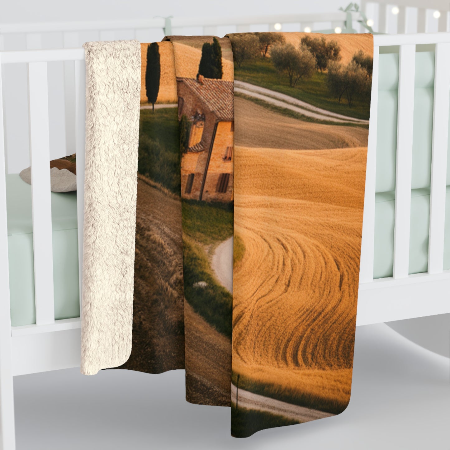Colorful Sherpa Throw Blanket 60x80 | Vibrant Fleece Blanket | Fun Home Decor Gift