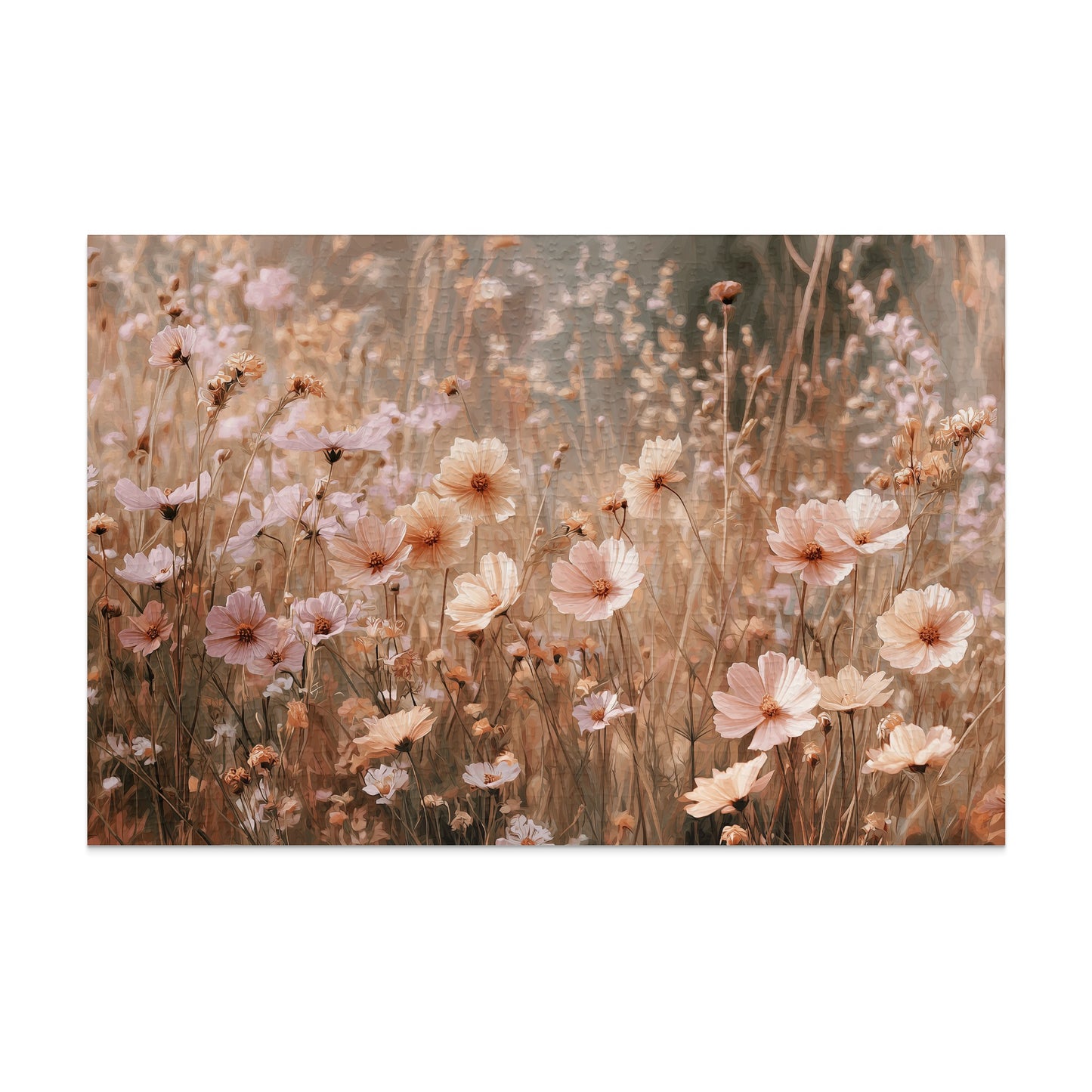Soft Pastel Cosmos Field Artistic Painting product type