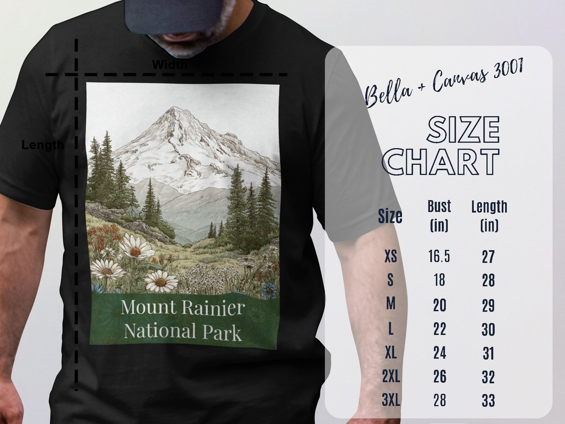 Mount Rainier National Park Graphic Shirt