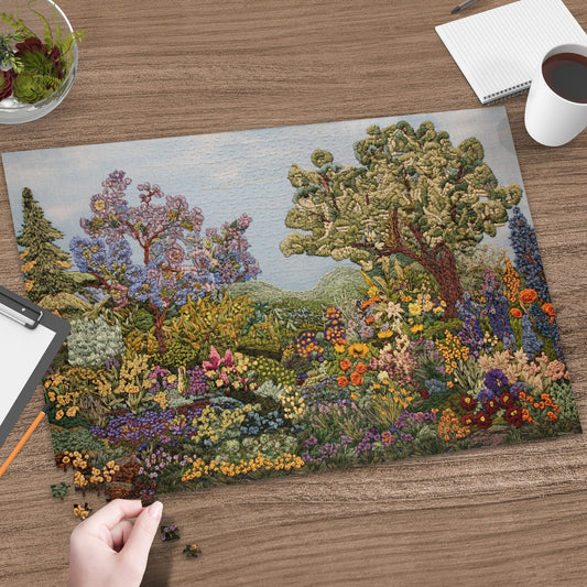 Colorful Blossoming Garden Jigsaw Puzzle