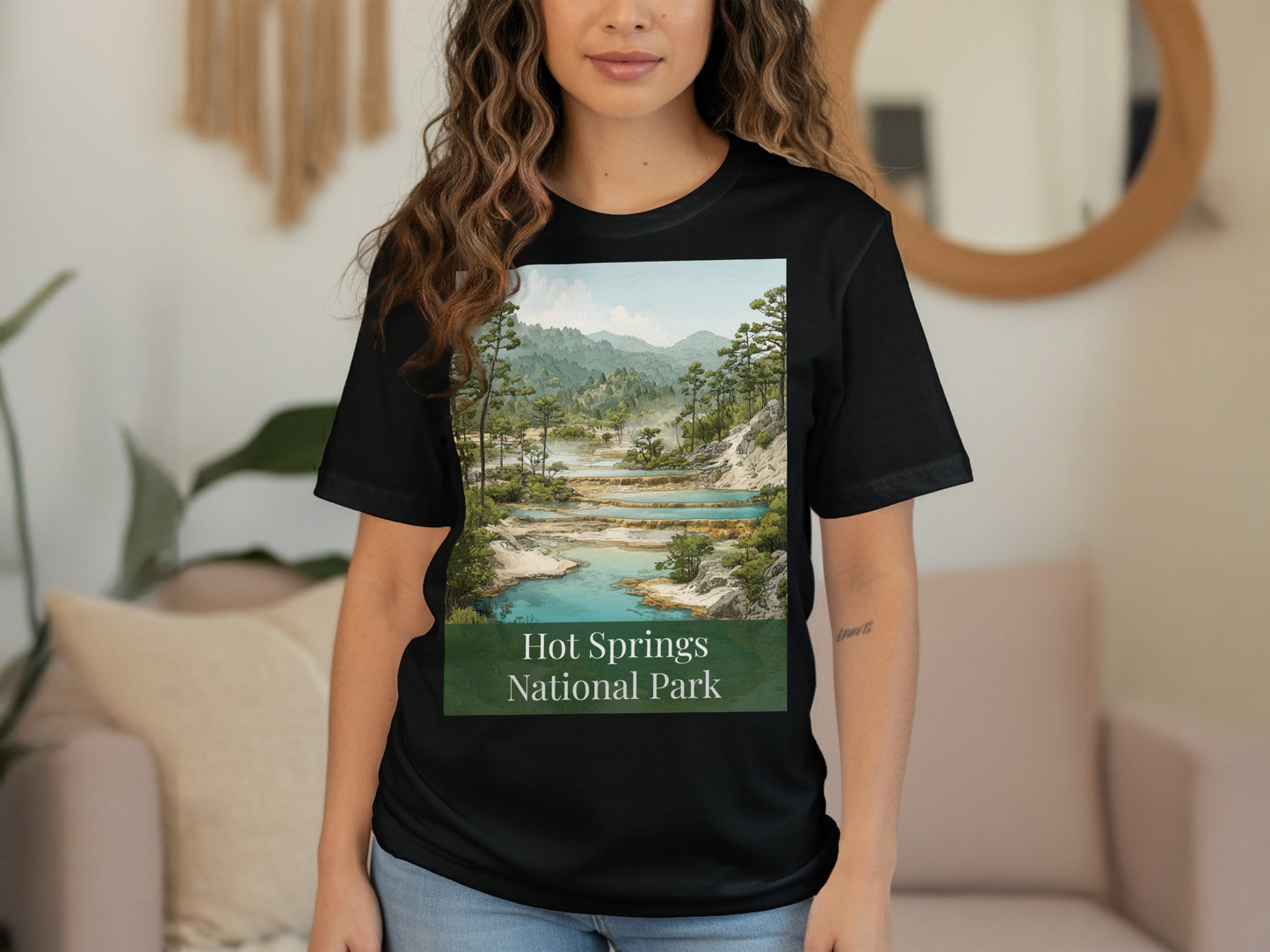 Hot Springs National Park Scenic Graphic Tee