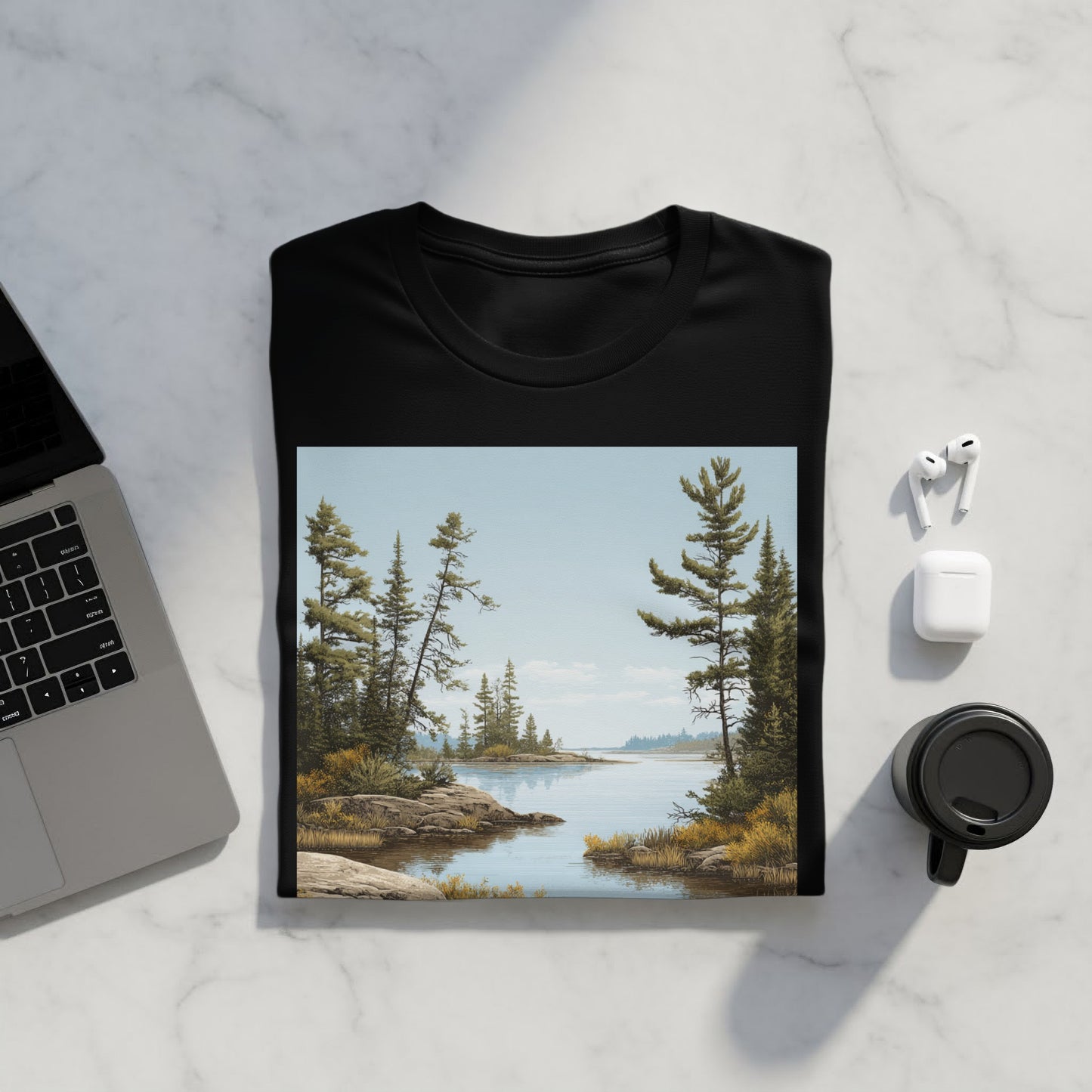 Scenic Nature Landscape T-Shirt Unique Graphic Design