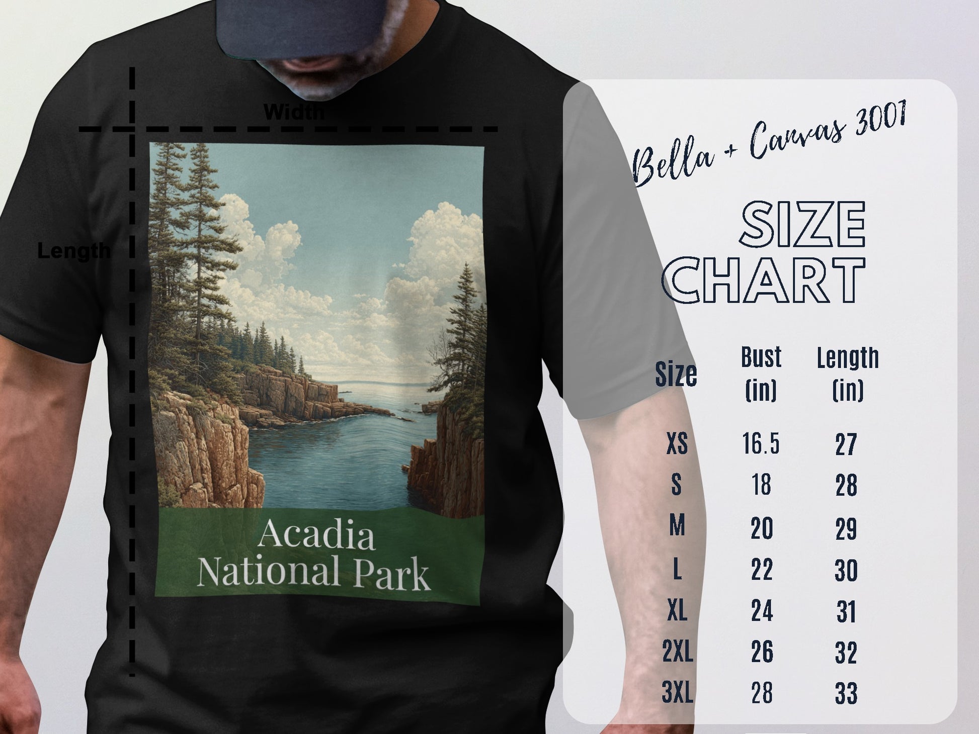 Acadia National Park graphic tee for adventure lovers