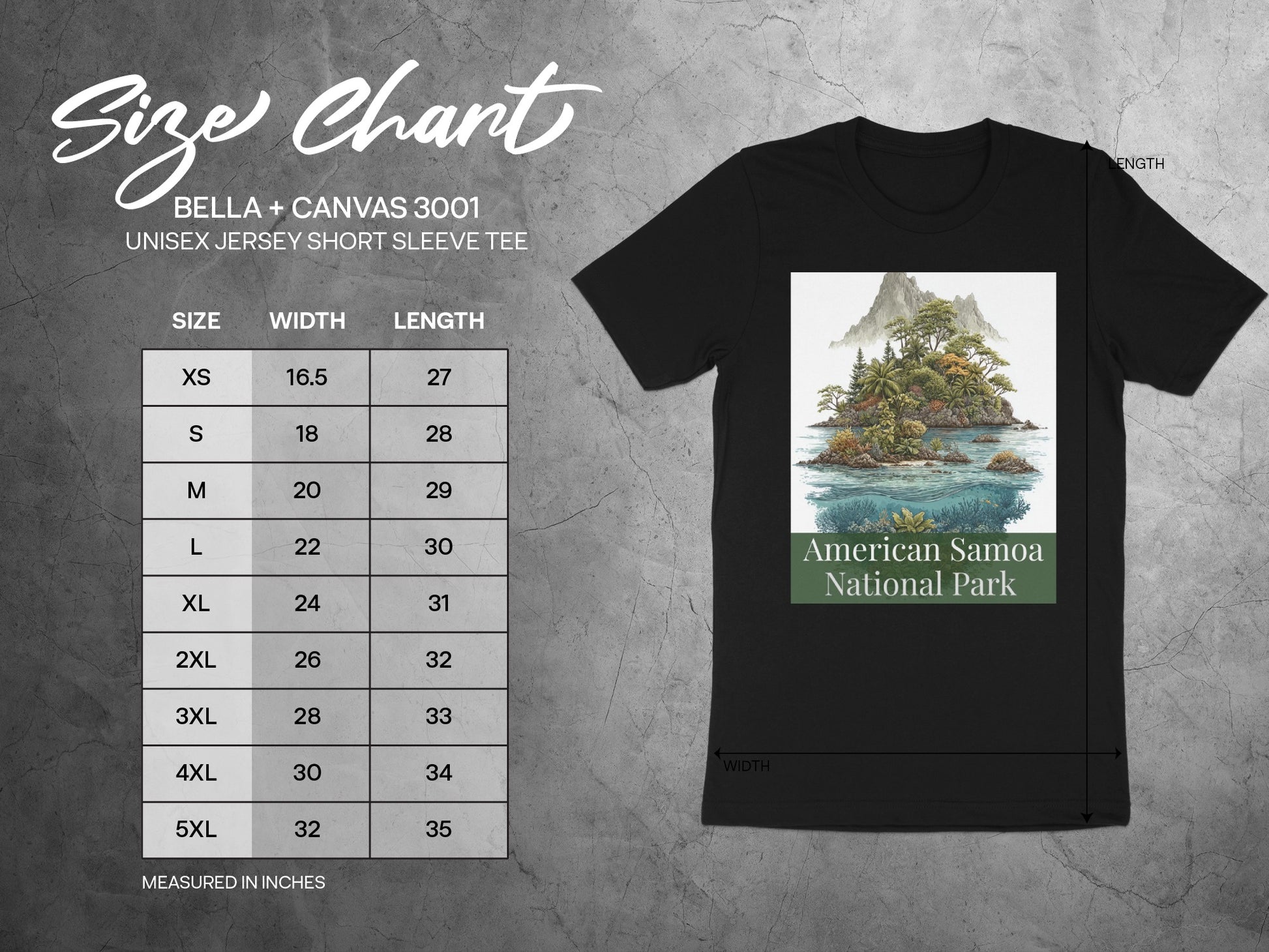 Scenic American Samoa National Park shirt