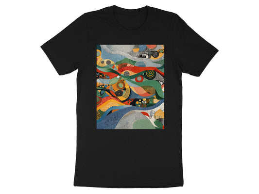 Vibrant Abstract Wavy Pattern Art Design Unique product type
Abstract Art
Colorful Design
Wavy Pattern
Organic Shapes
Psychedelic Style
Vibrant Print
Modern Art
Unique Graphic
Artistic Pattern
T-shirt Design
Black T-shirt
Multi Color
Textured Design
Swirls Pattern
Dot Pattern
Creative Artwork
Graphic Tee
Abstract Landscape
Bold Colors
Contemporary Art