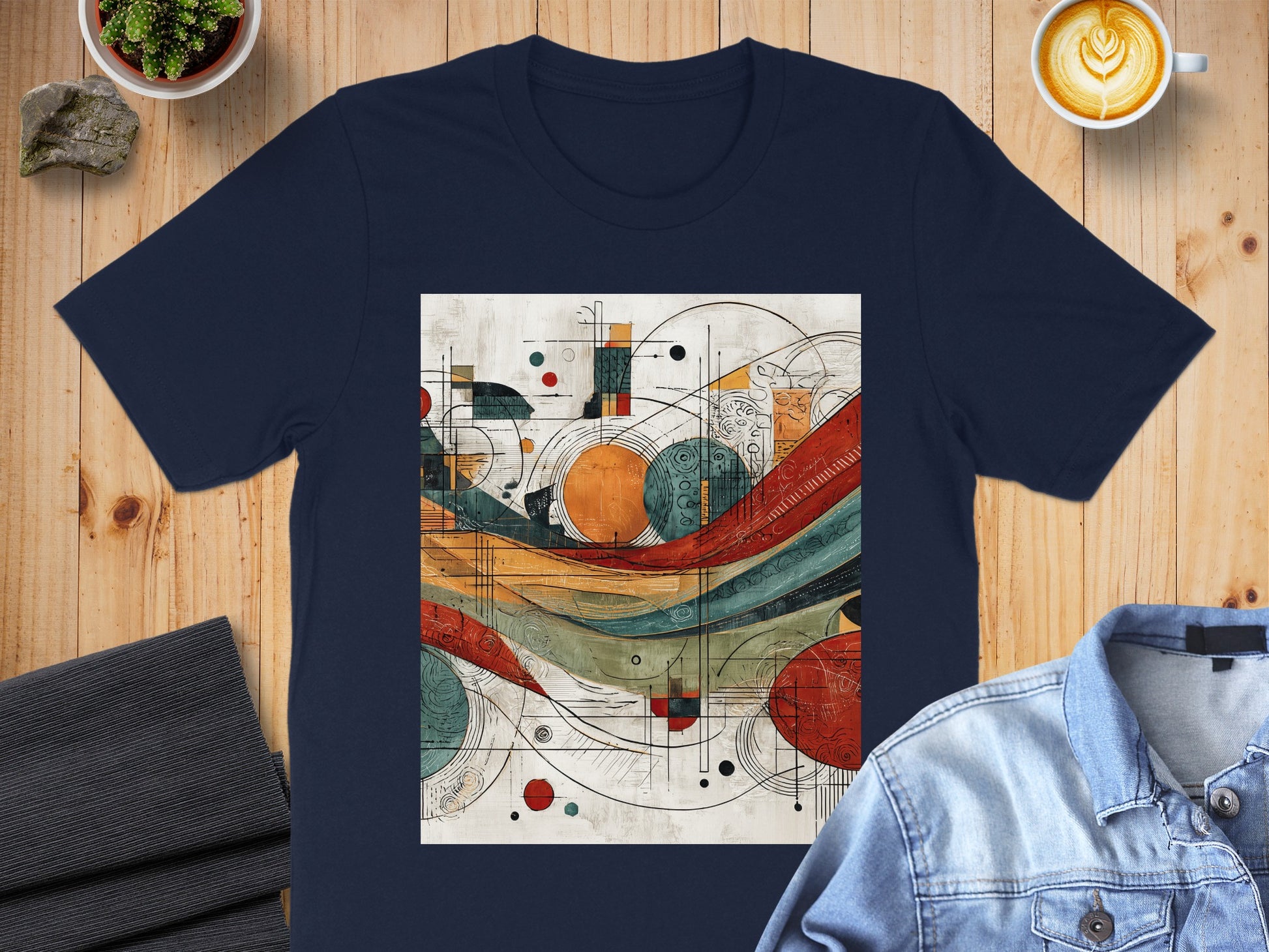 Navy Blue Abstract Art Geometric Design Circles Lines product type
Tshirt
AbstractArt
GeometricDesign
ModernArt
NavyBlue
ArtisticPrint
GraphicTee
Circles
Lines
Waves
RedOrangeBlueGreen
Contemporary
UniqueDesign
PatternedShirt
StylishTee
CreativeGraphic
DarkBlueShirt
AbstractPrint
VibrantDesign
ArtLover