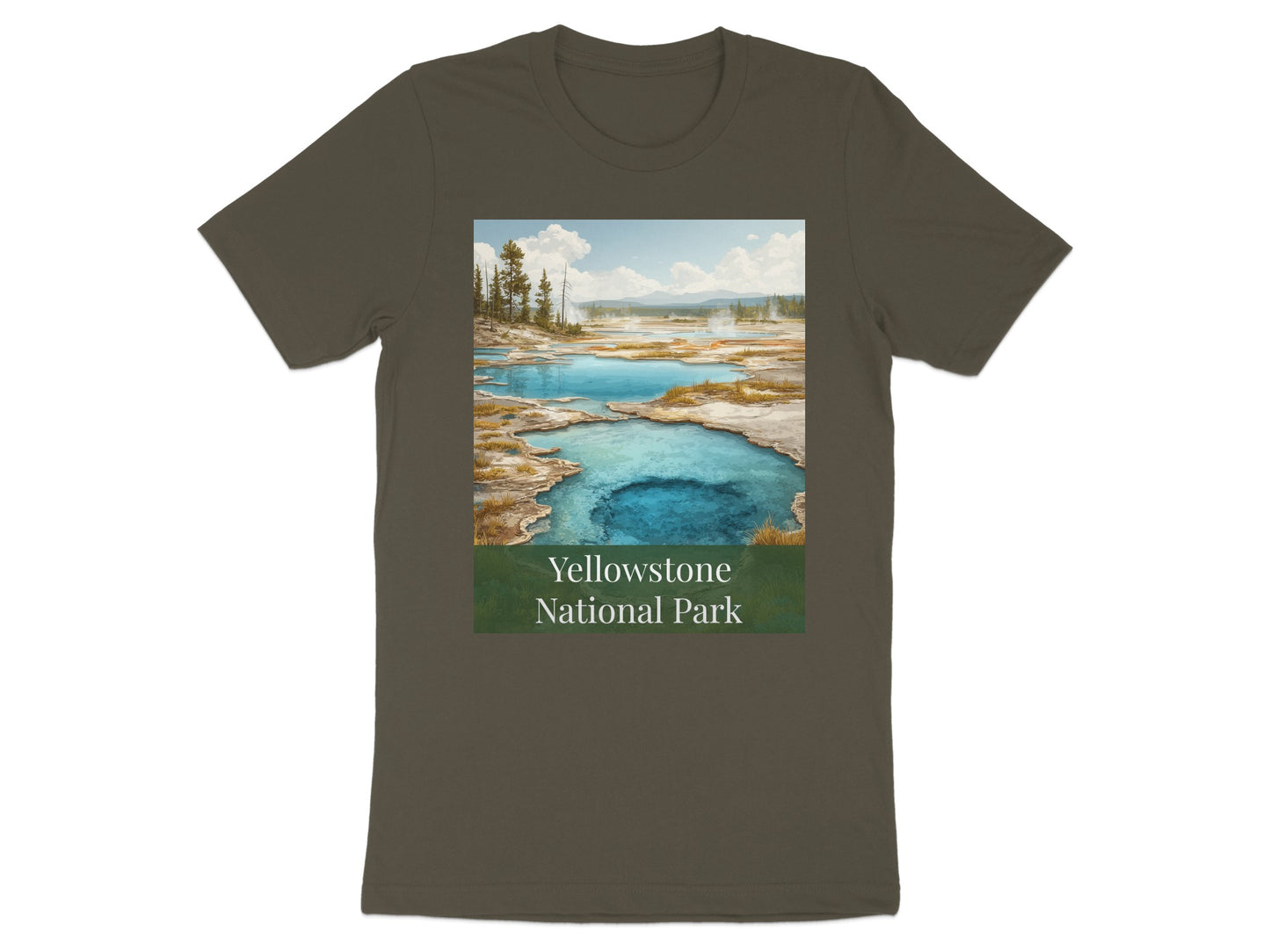 Yellowstone National Park Scenic Graphic Tee