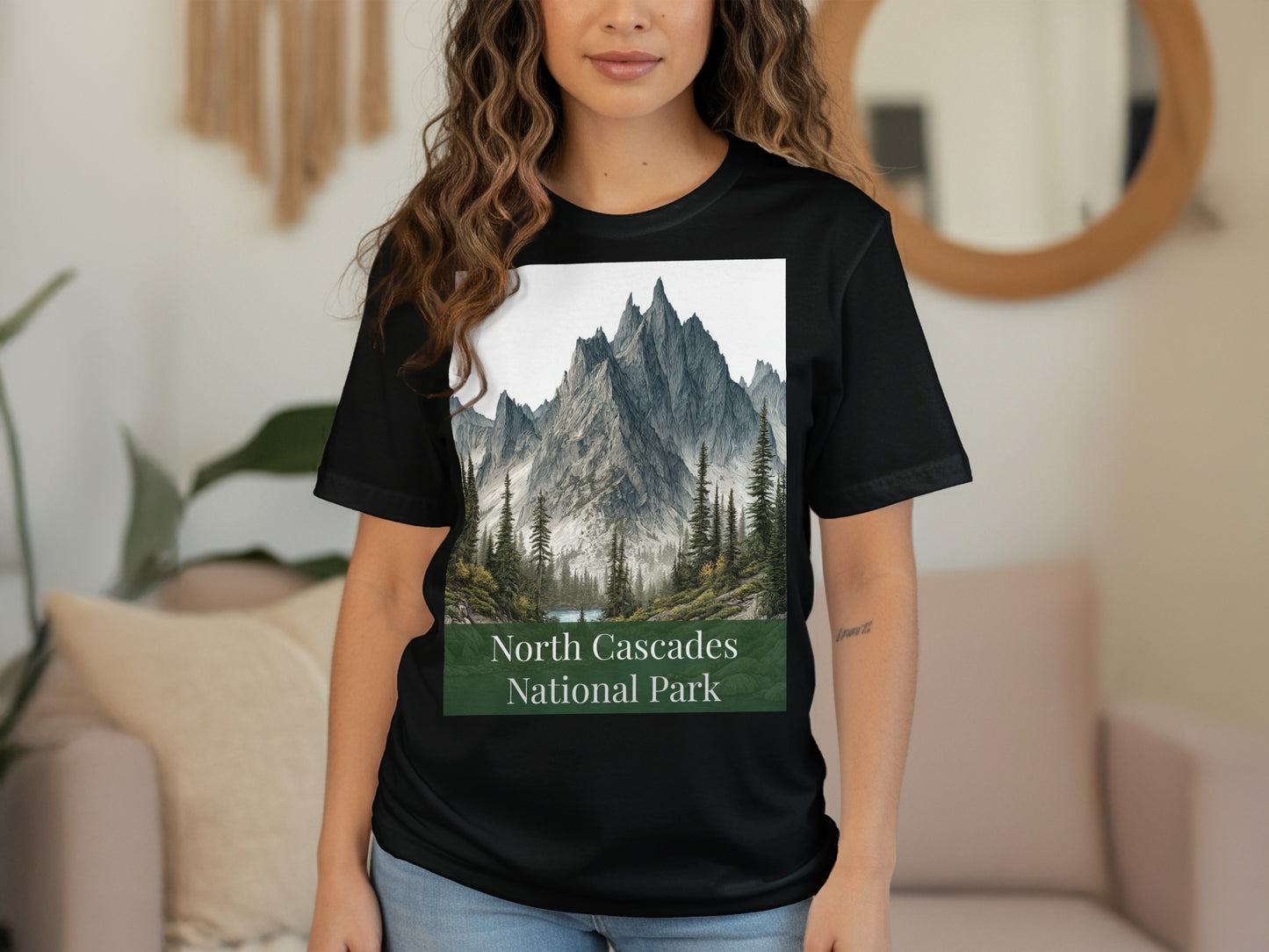 North Cascades National Park graphic tee