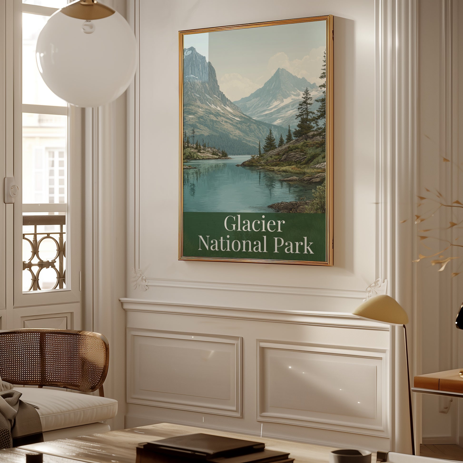 Glacier National Park Scenic Landscape Wall Art