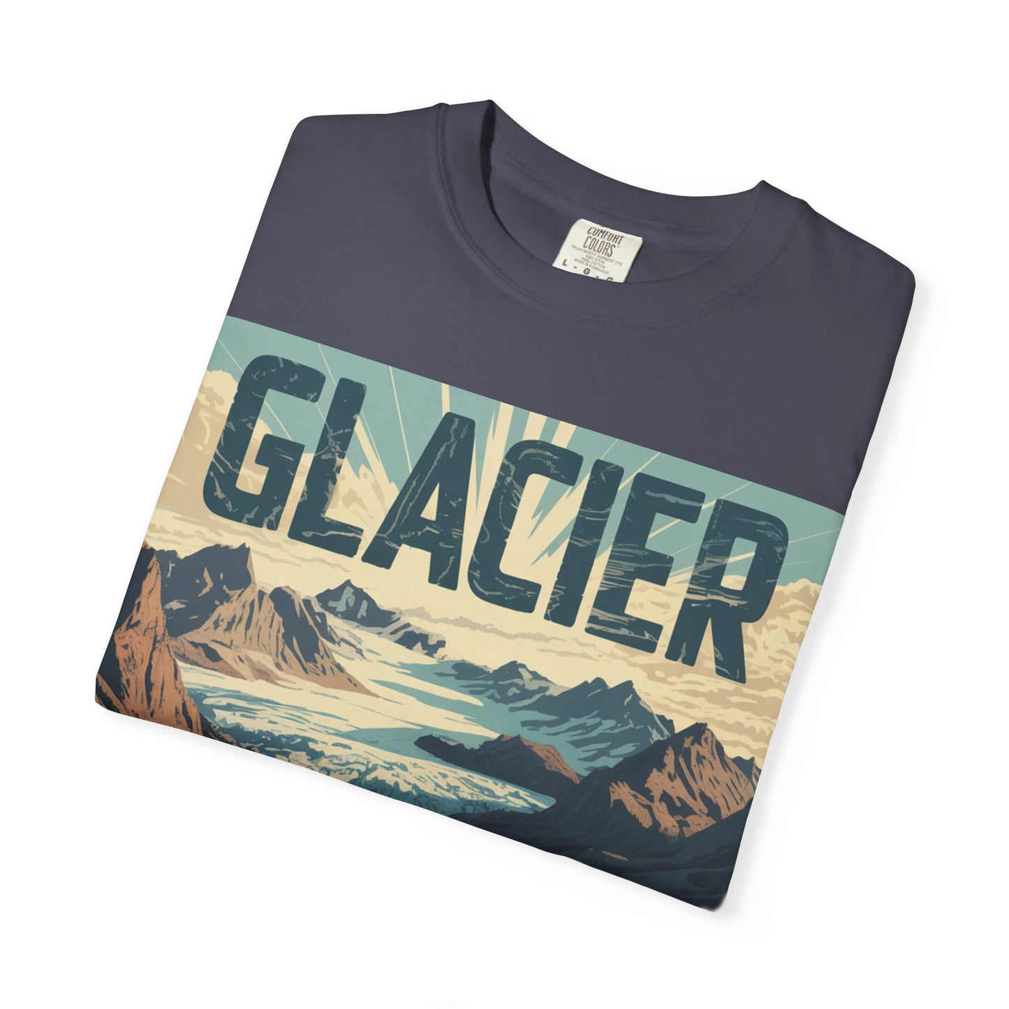 Glacier National Park T-Shirt | Vintage Montana Travel Poster Tee
