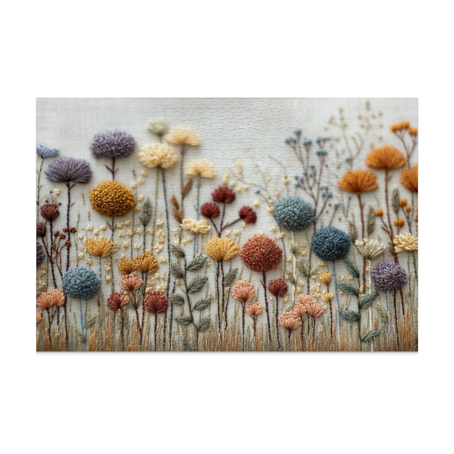Handcrafted Floral Wall Art Decoration Embroidered Design