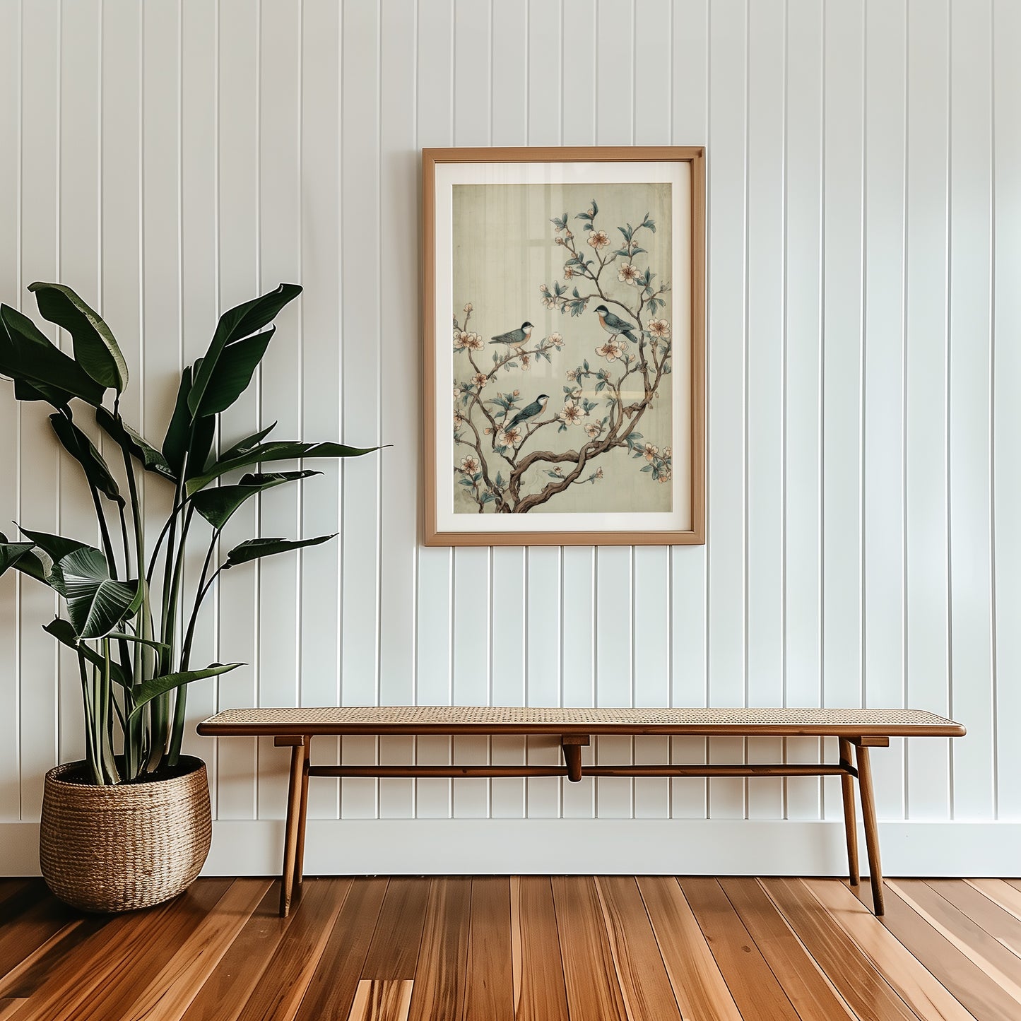 Framed Botanical Artwork with Birds Wall Art Product