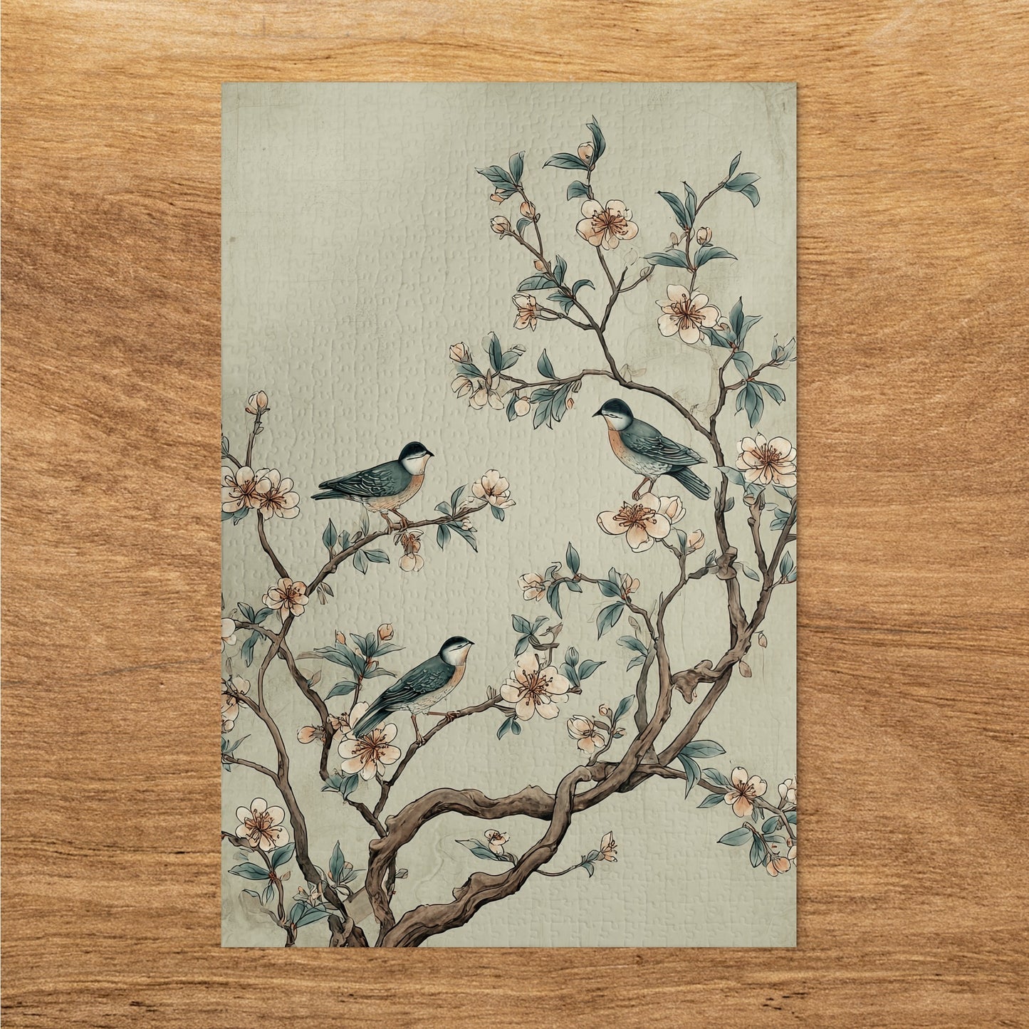 Blossoming Branches with Birds Elegant Poster