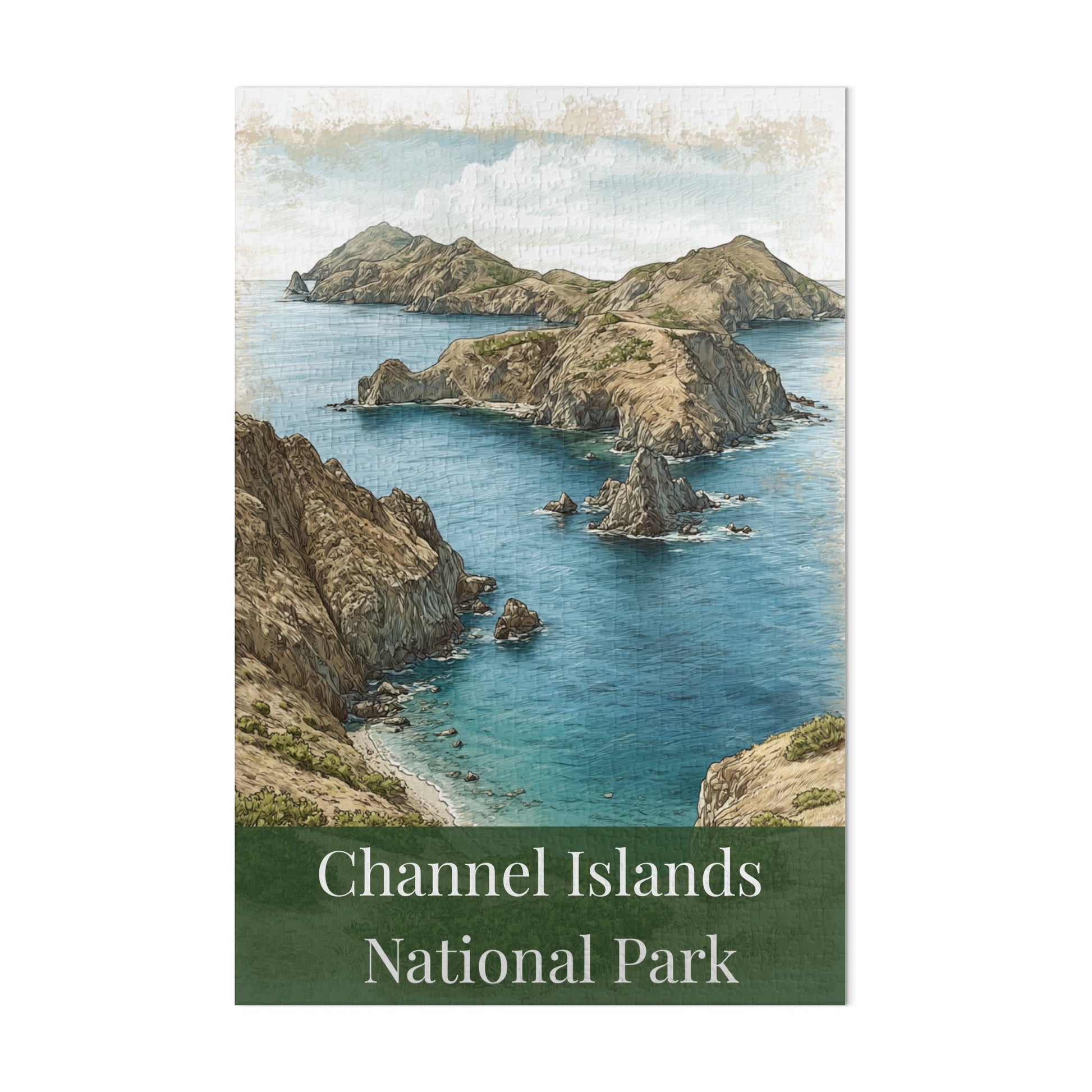 Beautiful Channel Islands National Park Poster Art