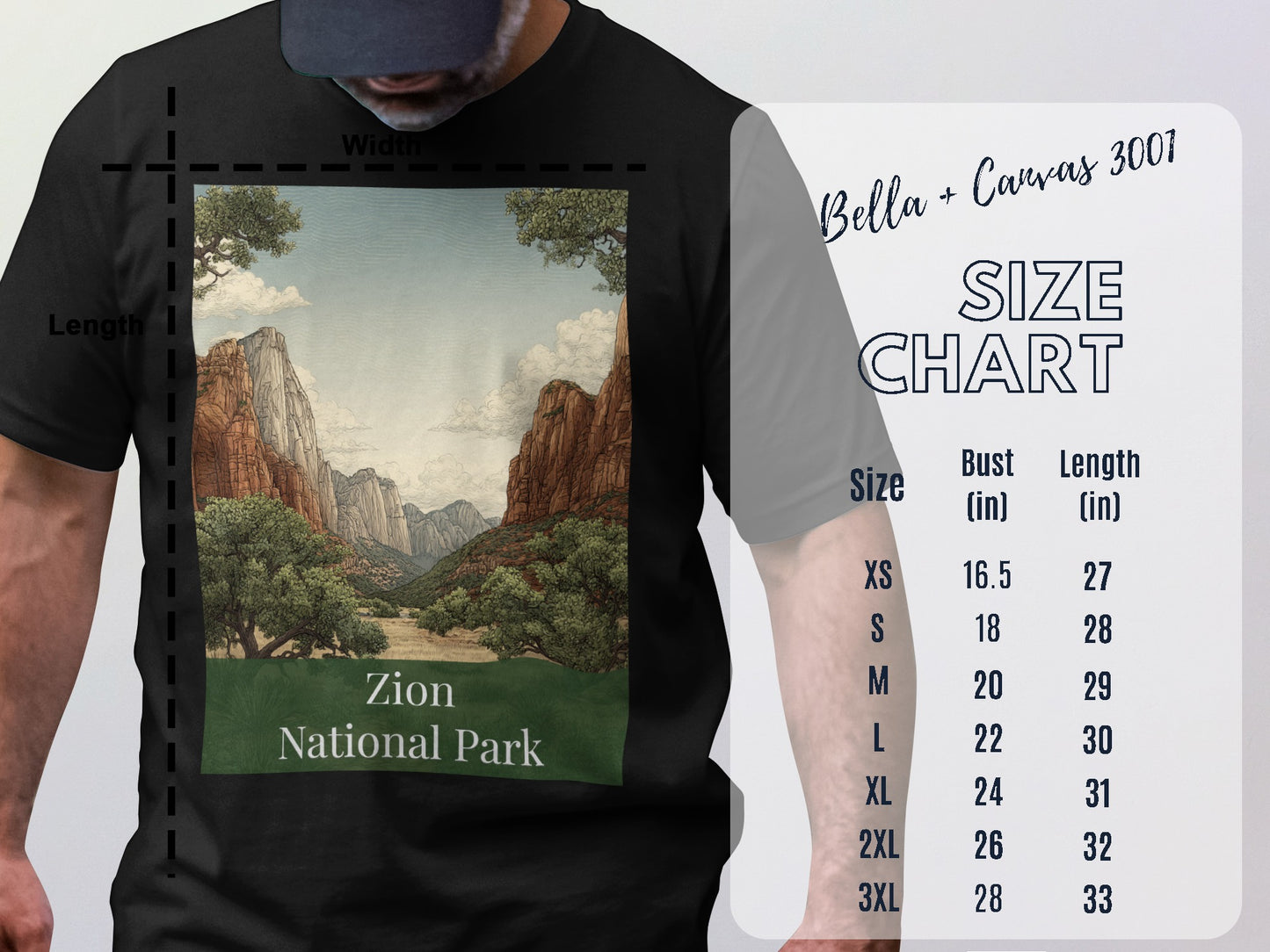 Zion National Park Scenic Landscape T-Shirt