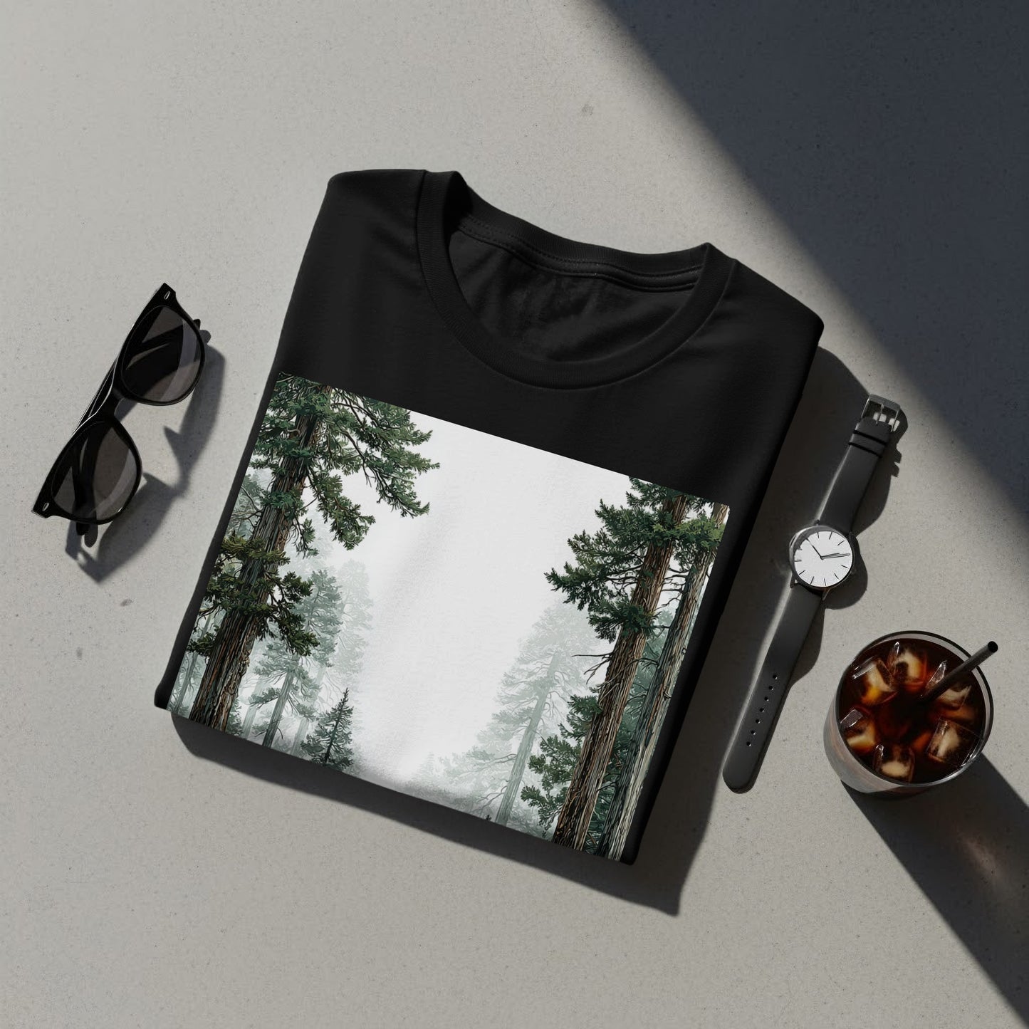 Scenic Forest Print T-Shirt for Nature Enthusiasts