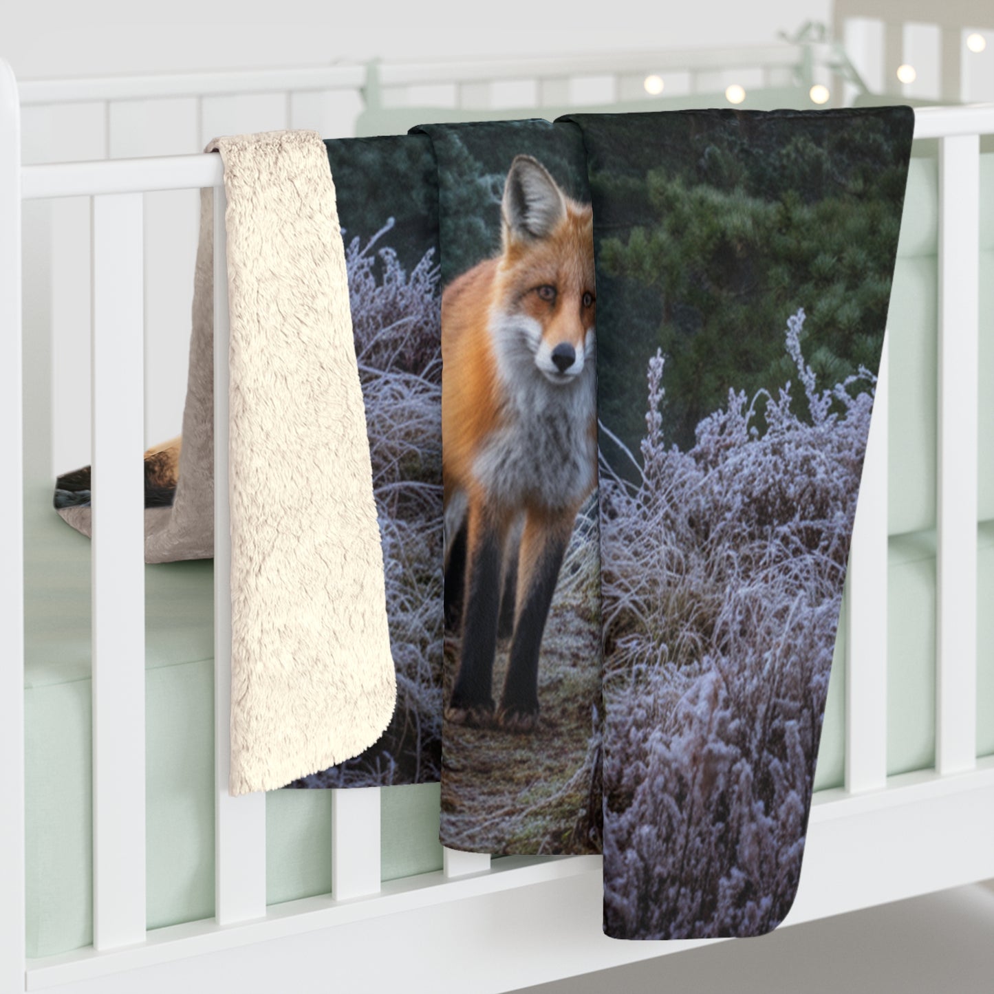Bold Print Sherpa Blanket 60x80 | Statement Throw Blanket | Unique Home Gift