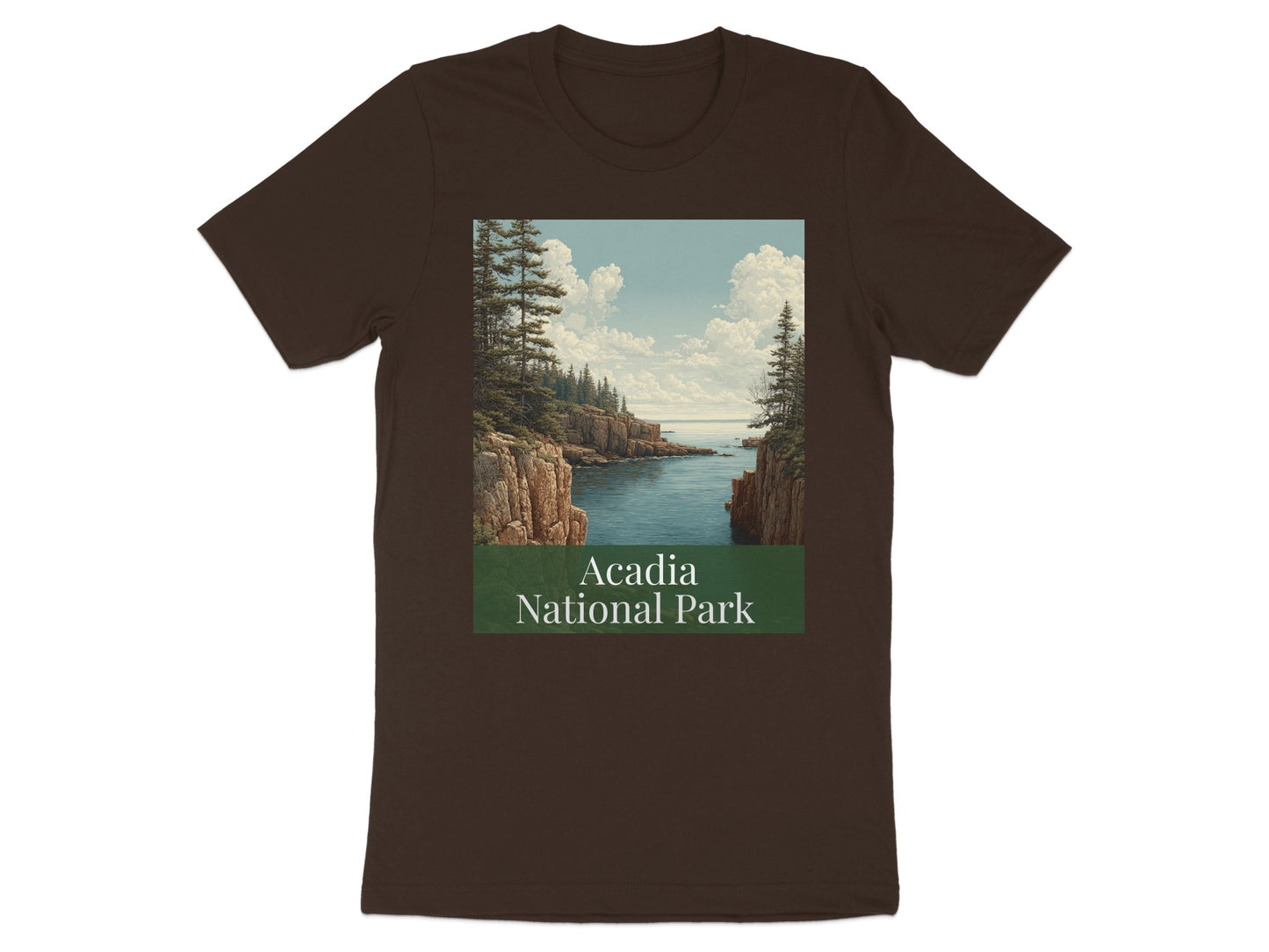 Acadia National Park Scenic View T-Shirt Classic Design