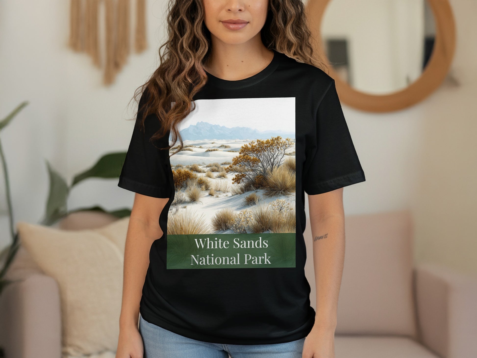 White Sands National Park Scenic Design Shirt