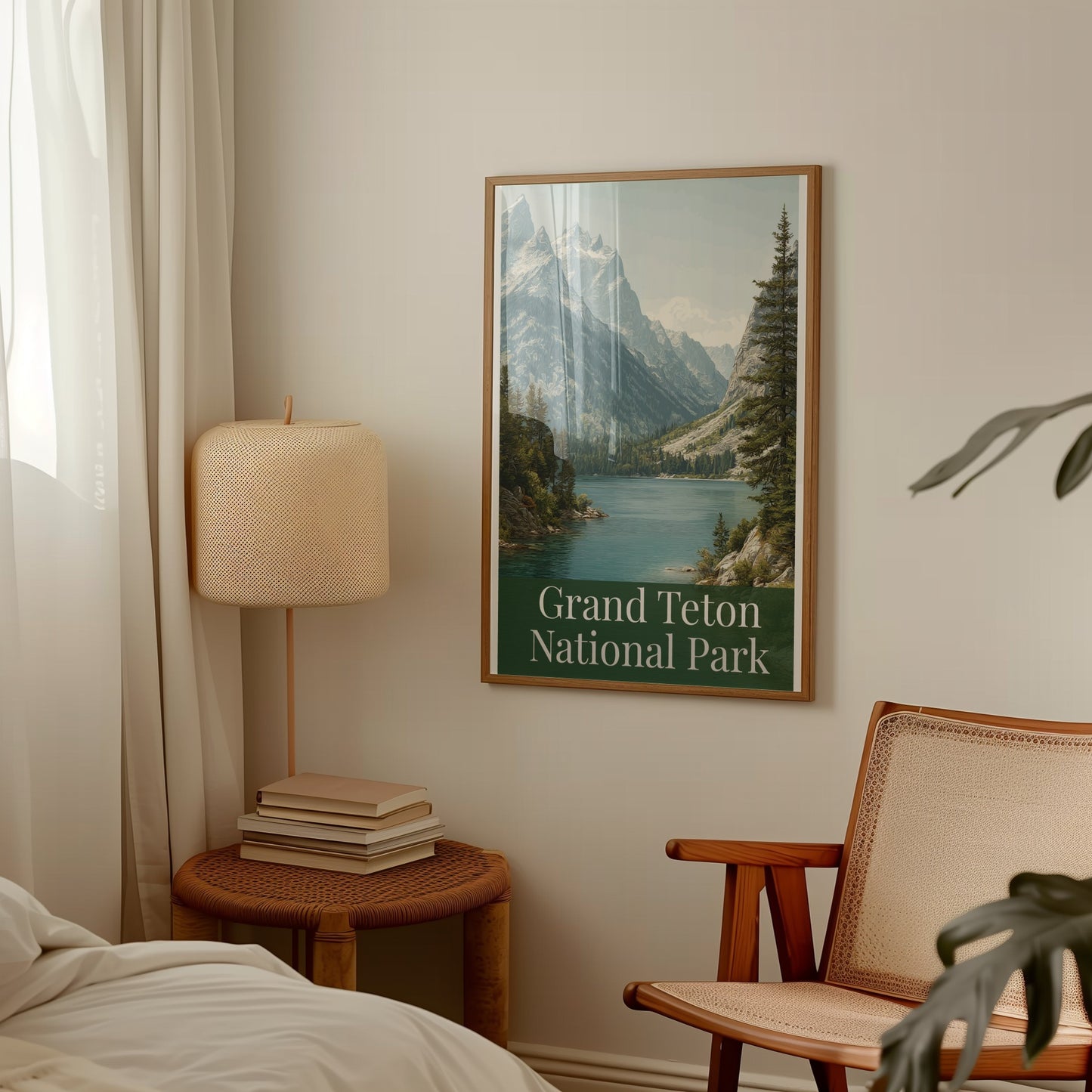 Grand Teton National Park Framed Art Poster Decor