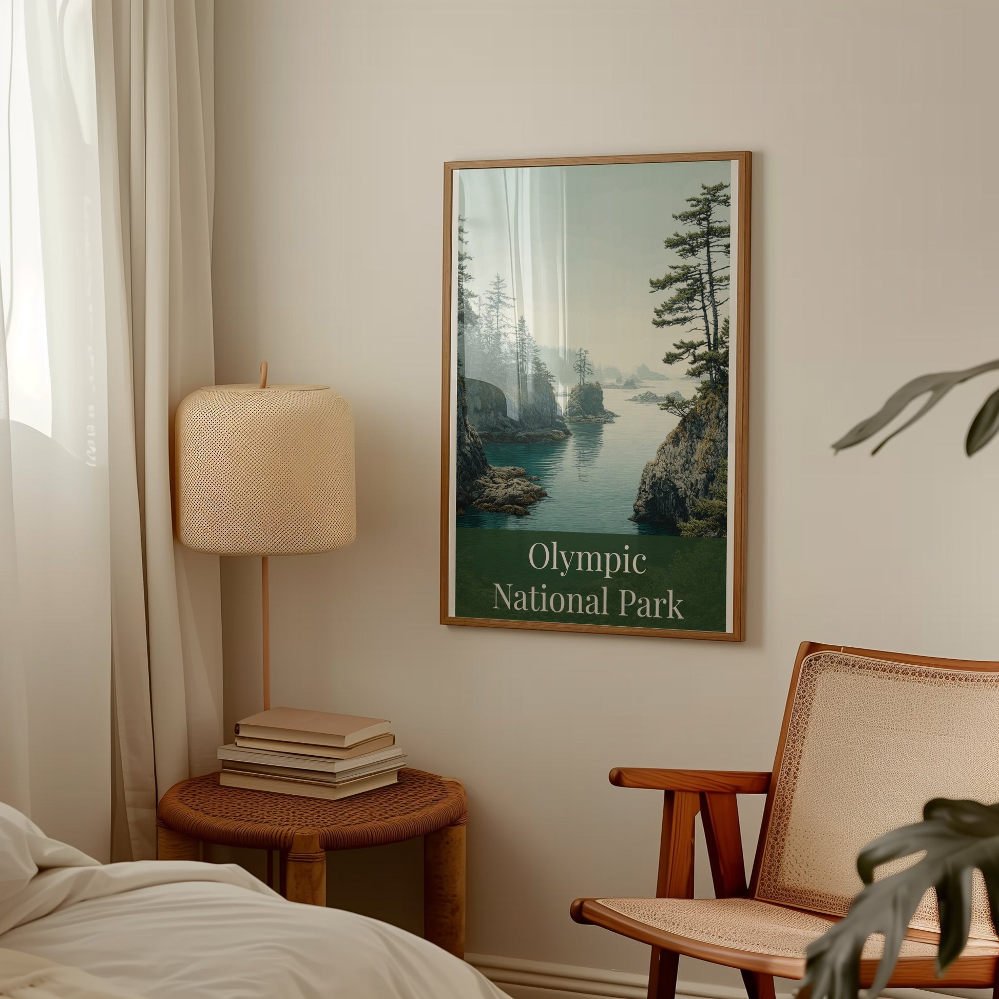 Olympic National Park Scenic Landscape Poster