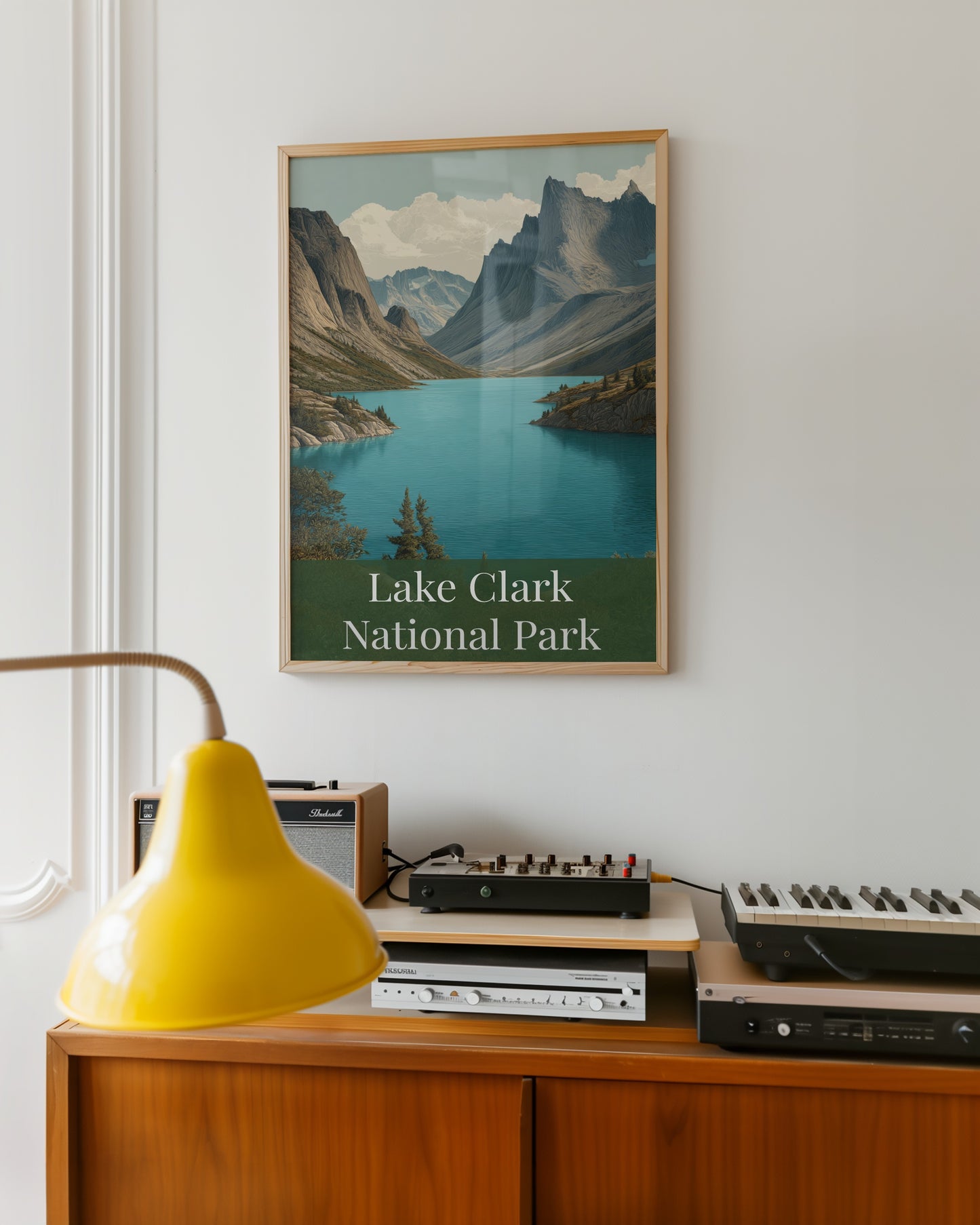 Lake Clark National Park Poster Scenic Wall Art Decor