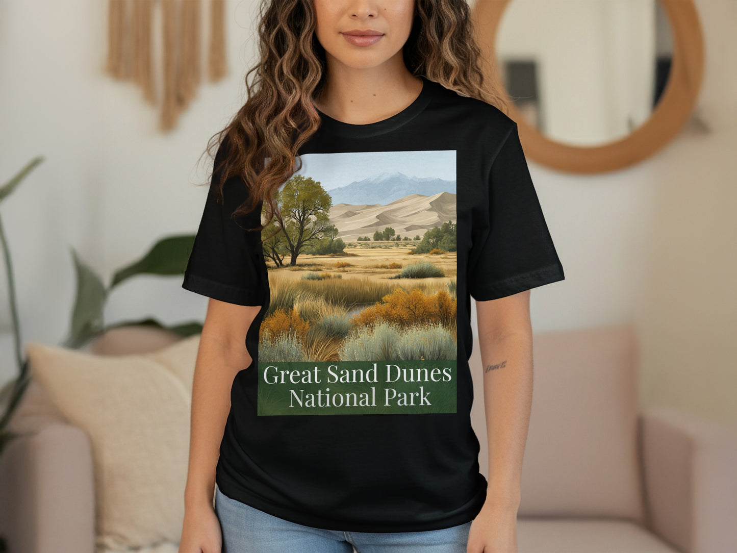 Great Sand Dunes National Park graphic t-shirt