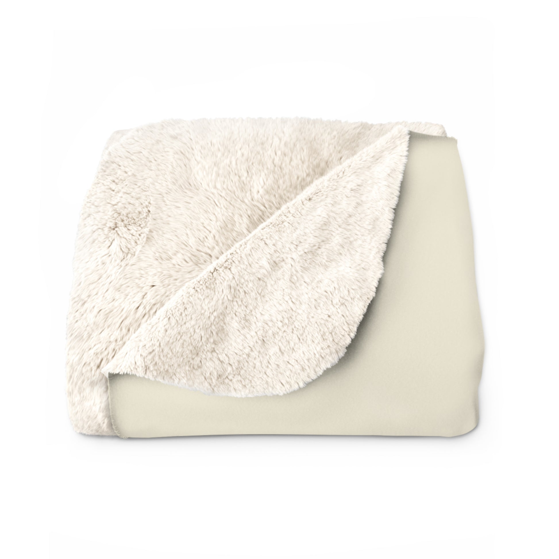 Bamboo Grove sherpa fleece blanket — cozy neutral Asian-inspired throw, boho home decor, housewarming gift