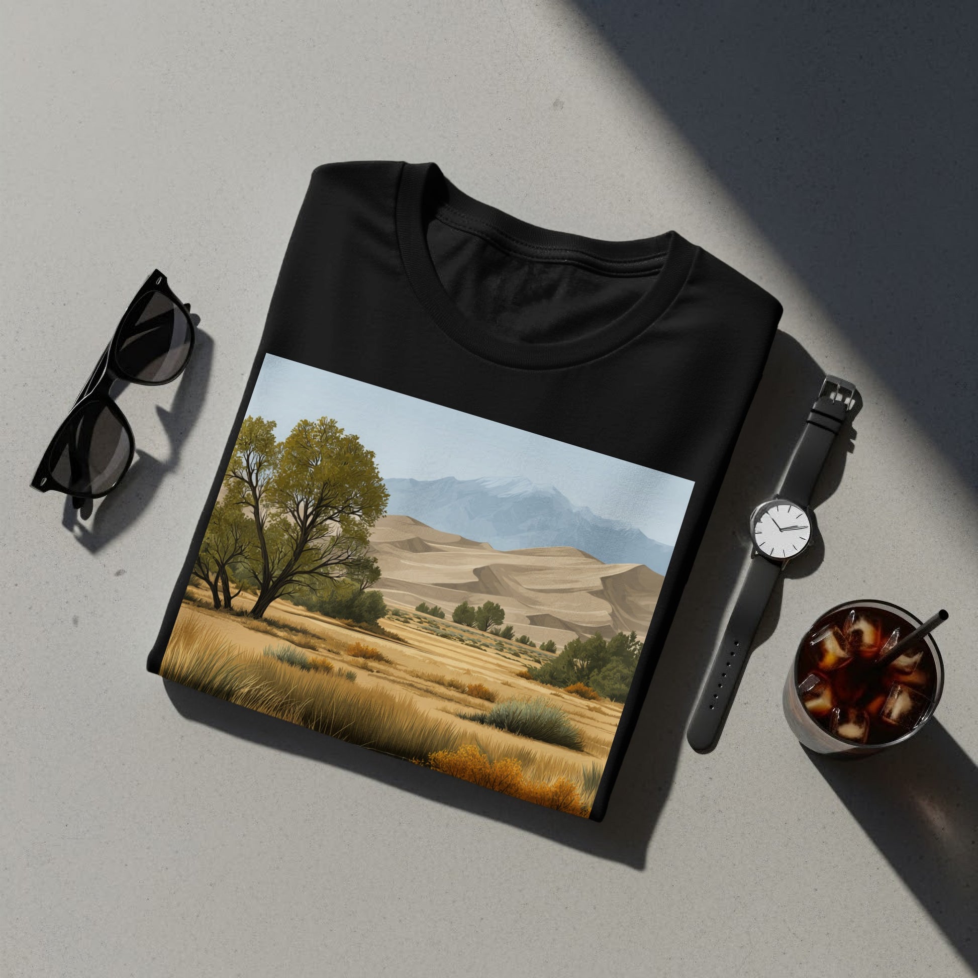 Scenic Landscape Graphic Tee for Casual Wear