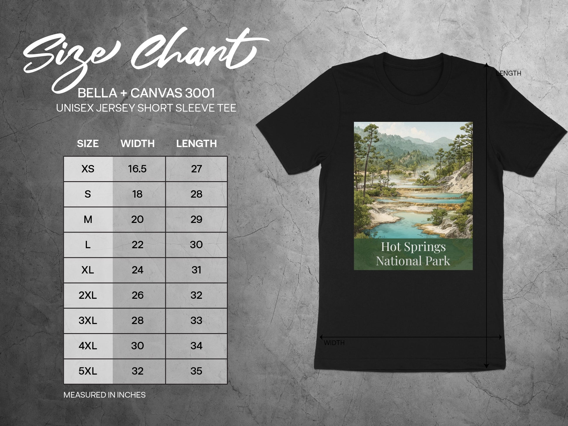Hot Springs National Park Graphic Unisex Tee