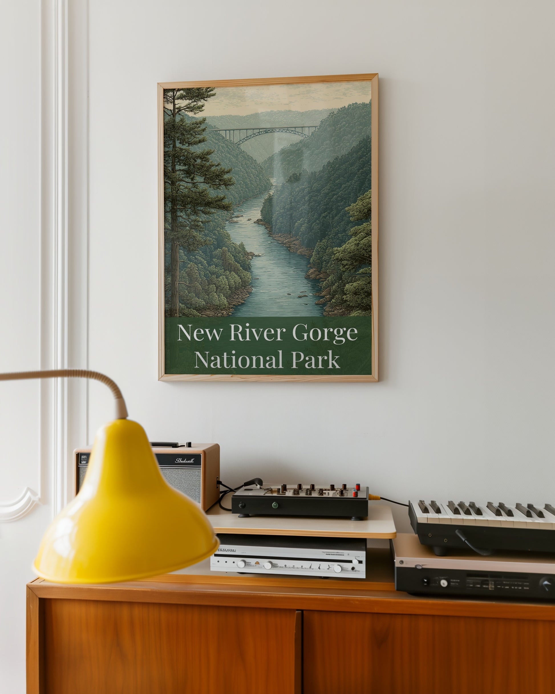 New River Gorge National Park Scenic Framed Wall Art