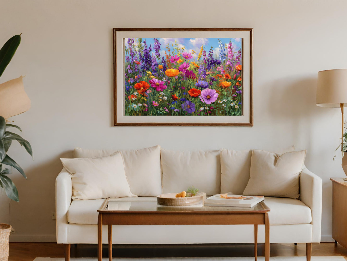 Vibrant Wildflower Field Colorful Bloom Wall Art product type