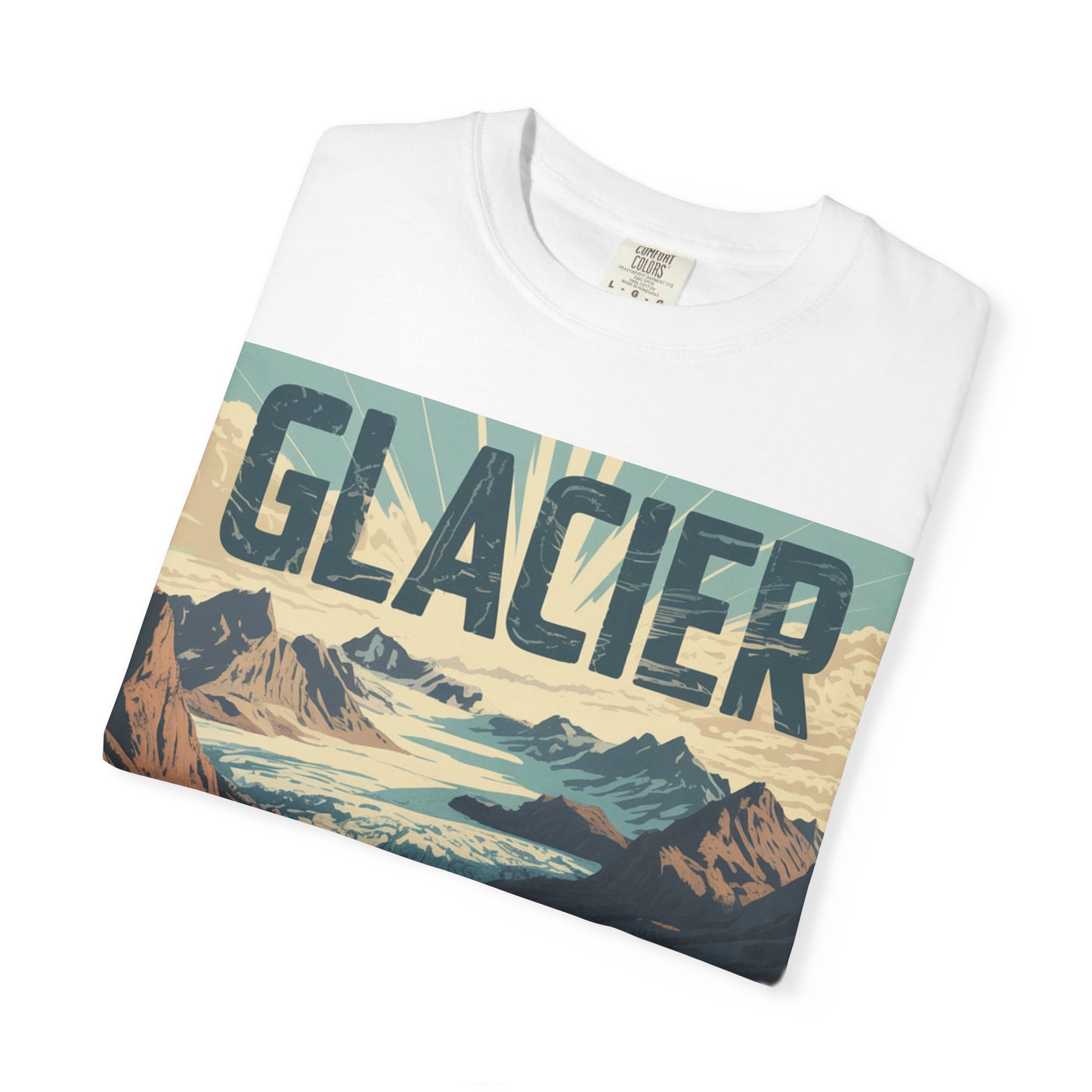 Glacier National Park T-Shirt | Vintage Montana Travel Poster Tee