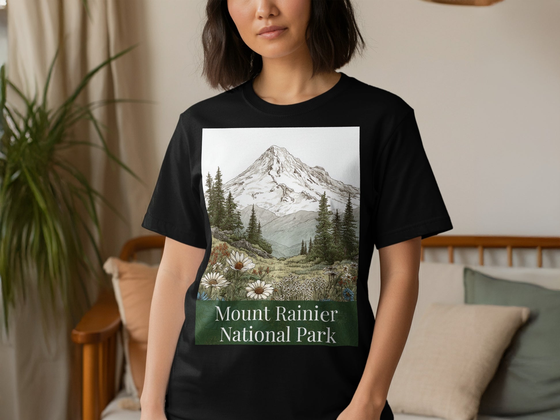 Mount Rainier National Park Graphic T-Shirt