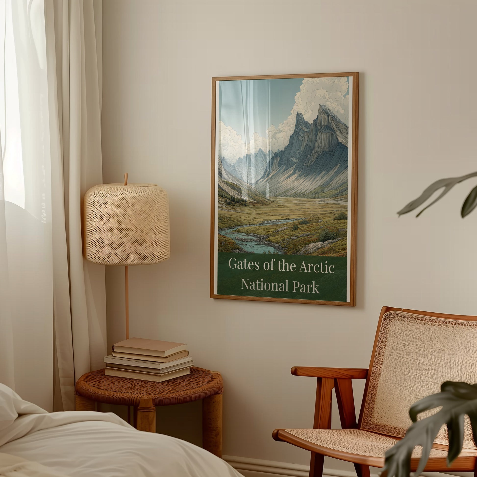 Gates of the Arctic National Park framed poster