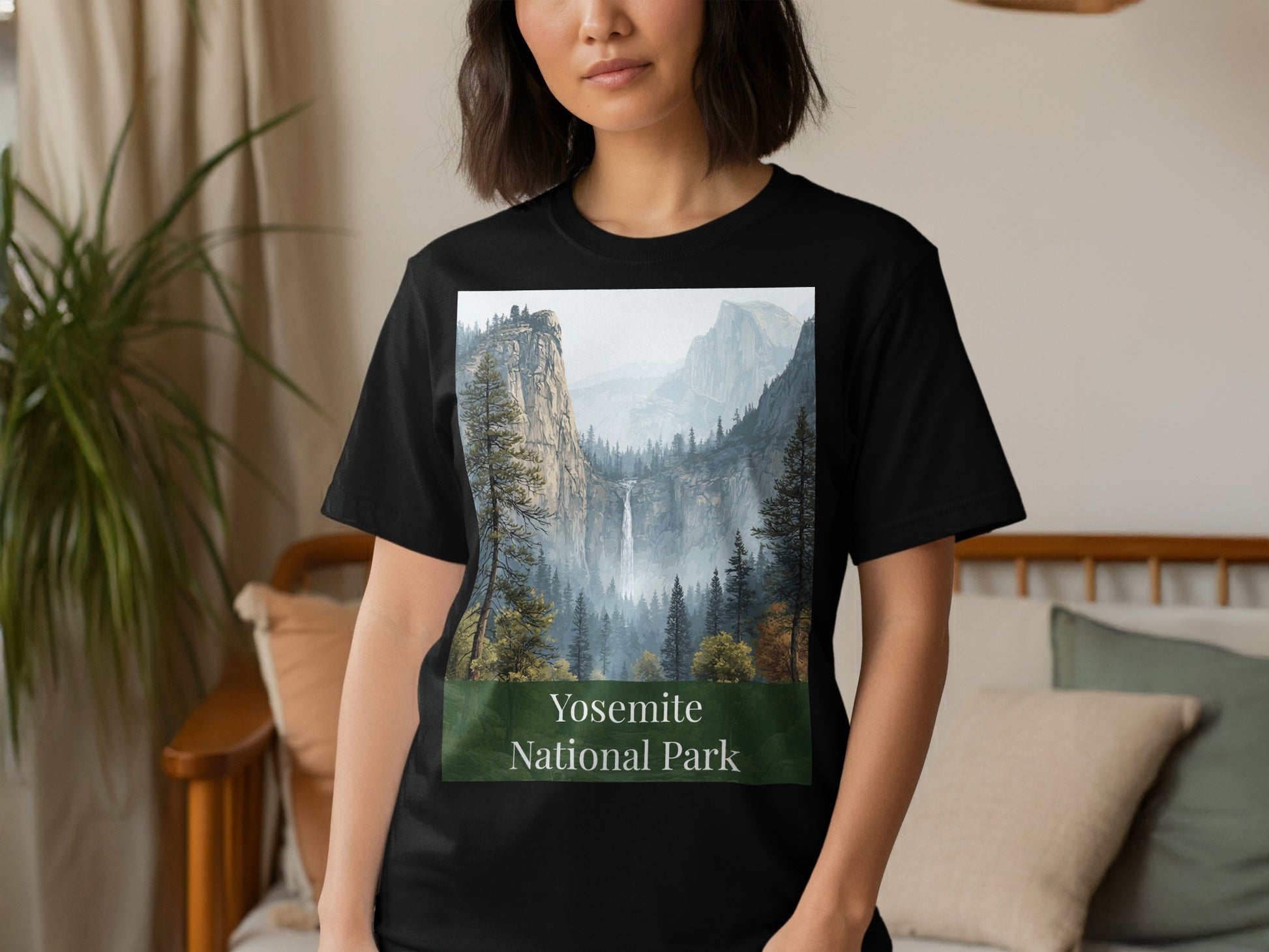 Yosemite National Park Scenic T-Shirt Design