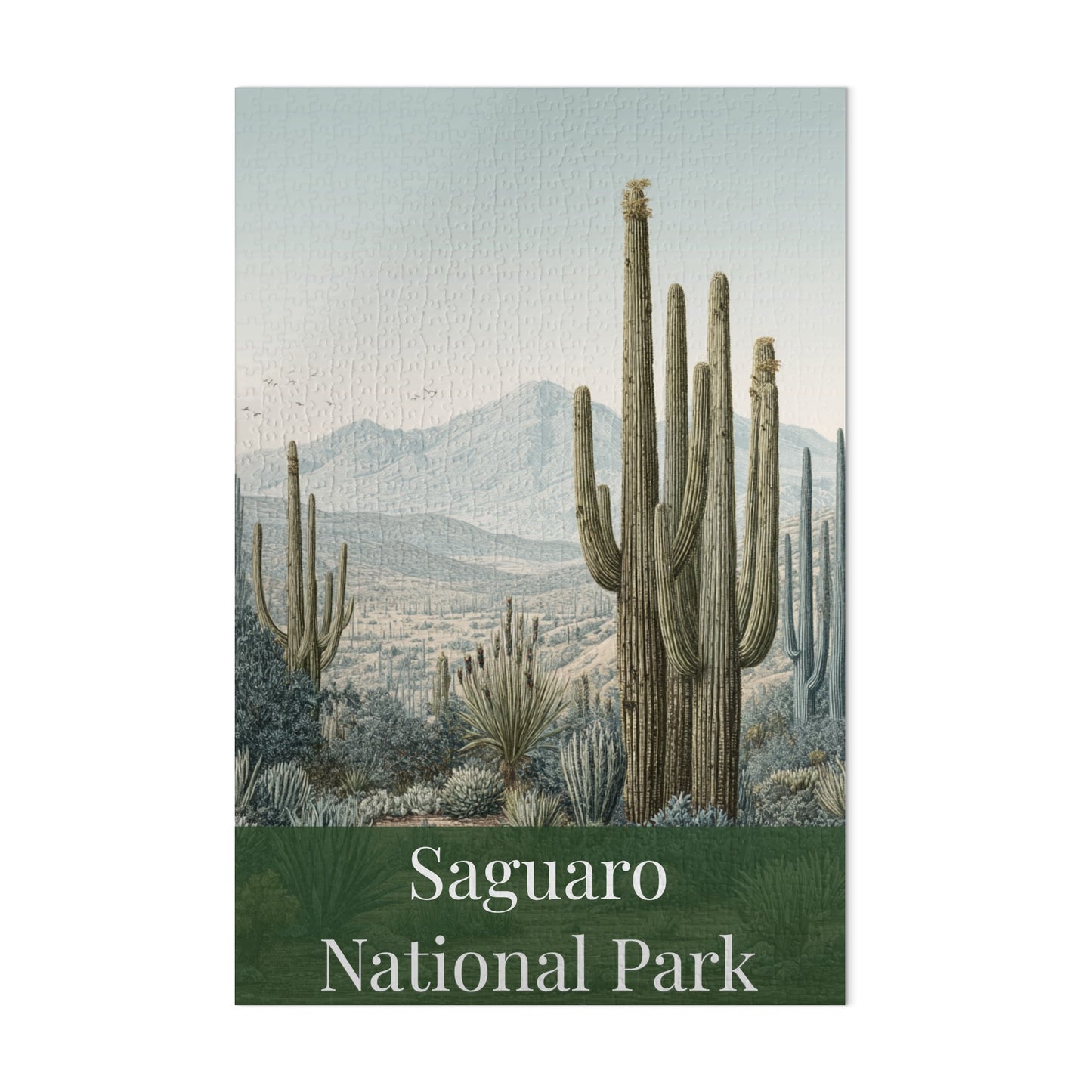 Saguaro National Park Scenic Cactus Landscape puzzle