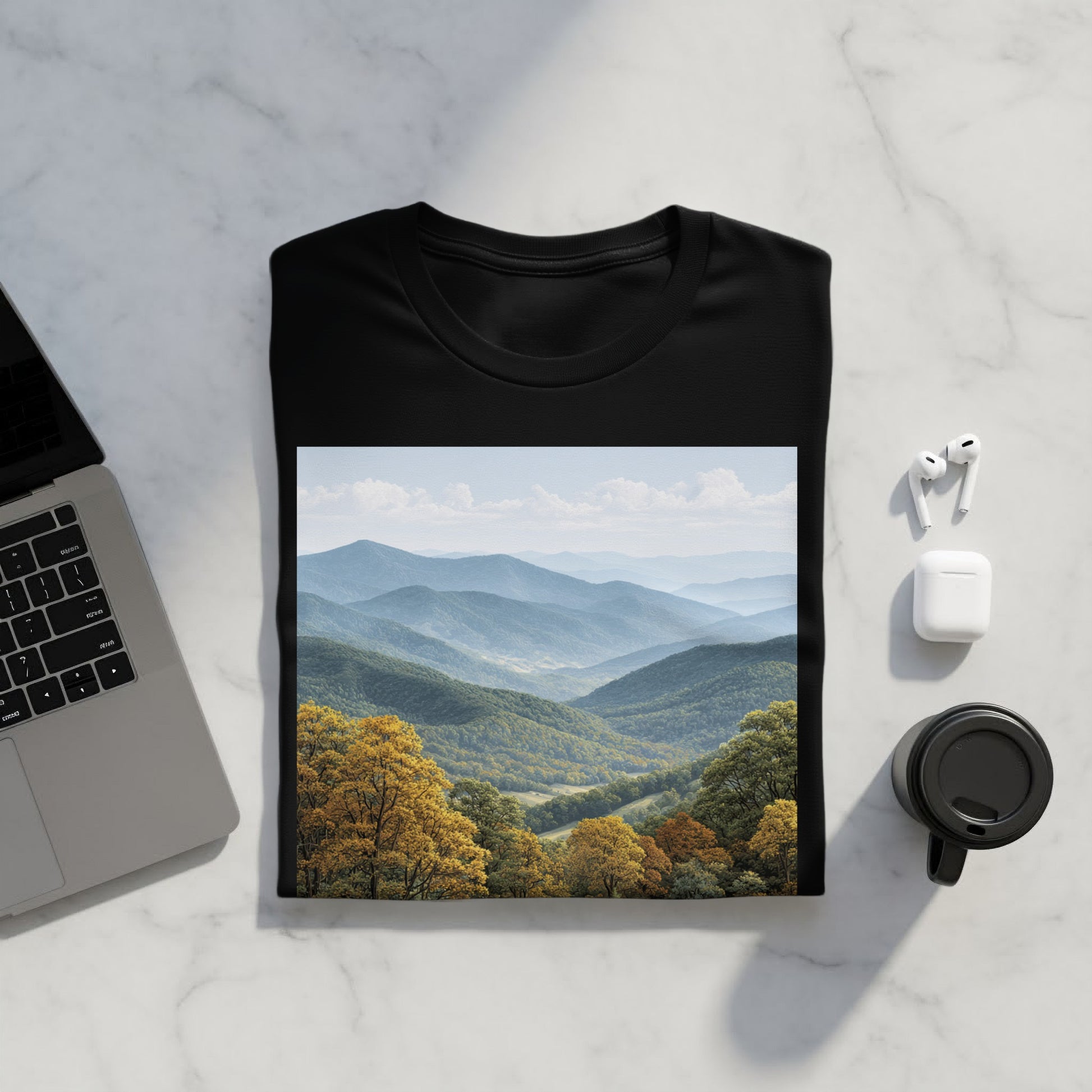 Mountain Landscape Graphic T-Shirt Nature Outfit